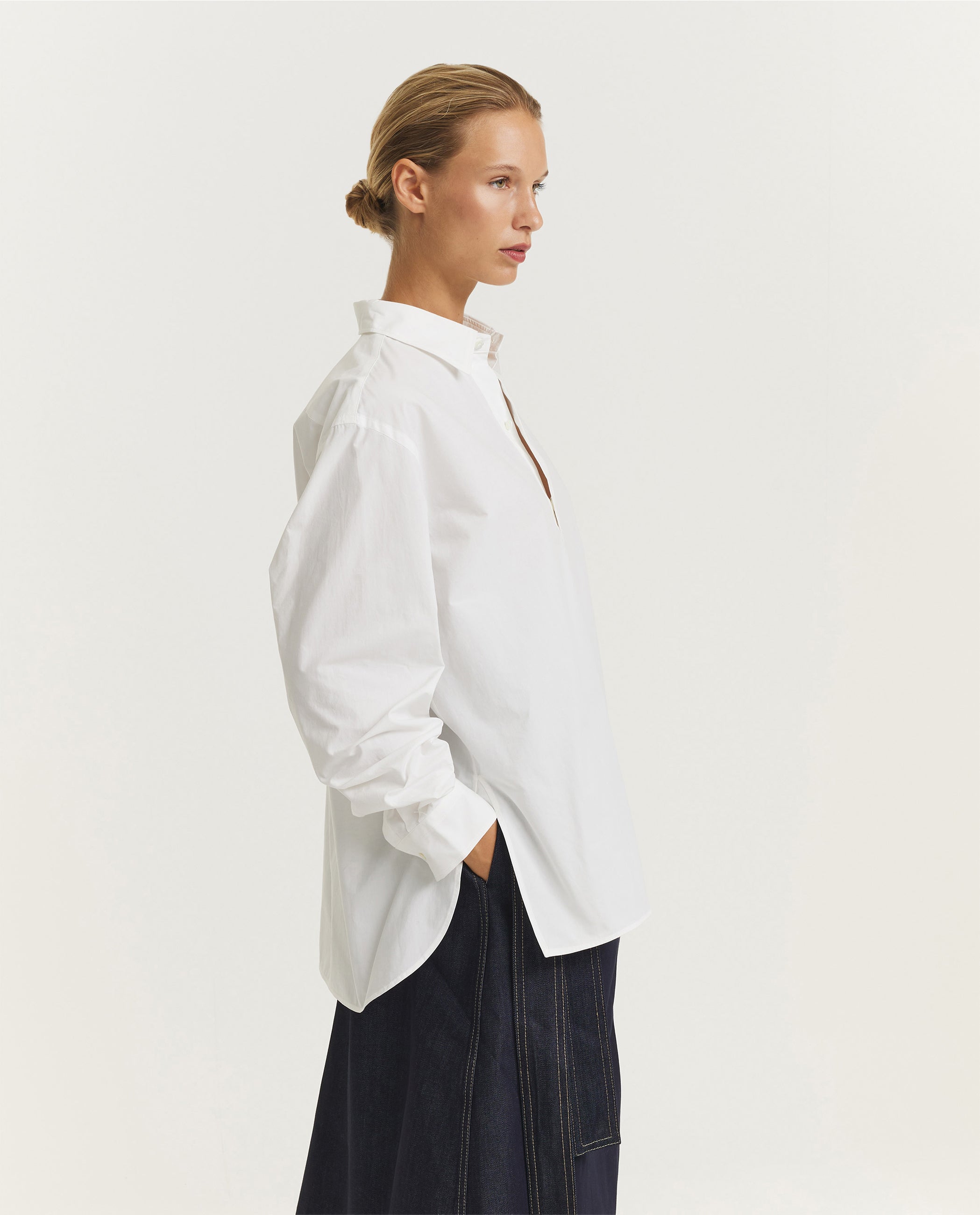 Beuys Cotton Pop-Over Shirt