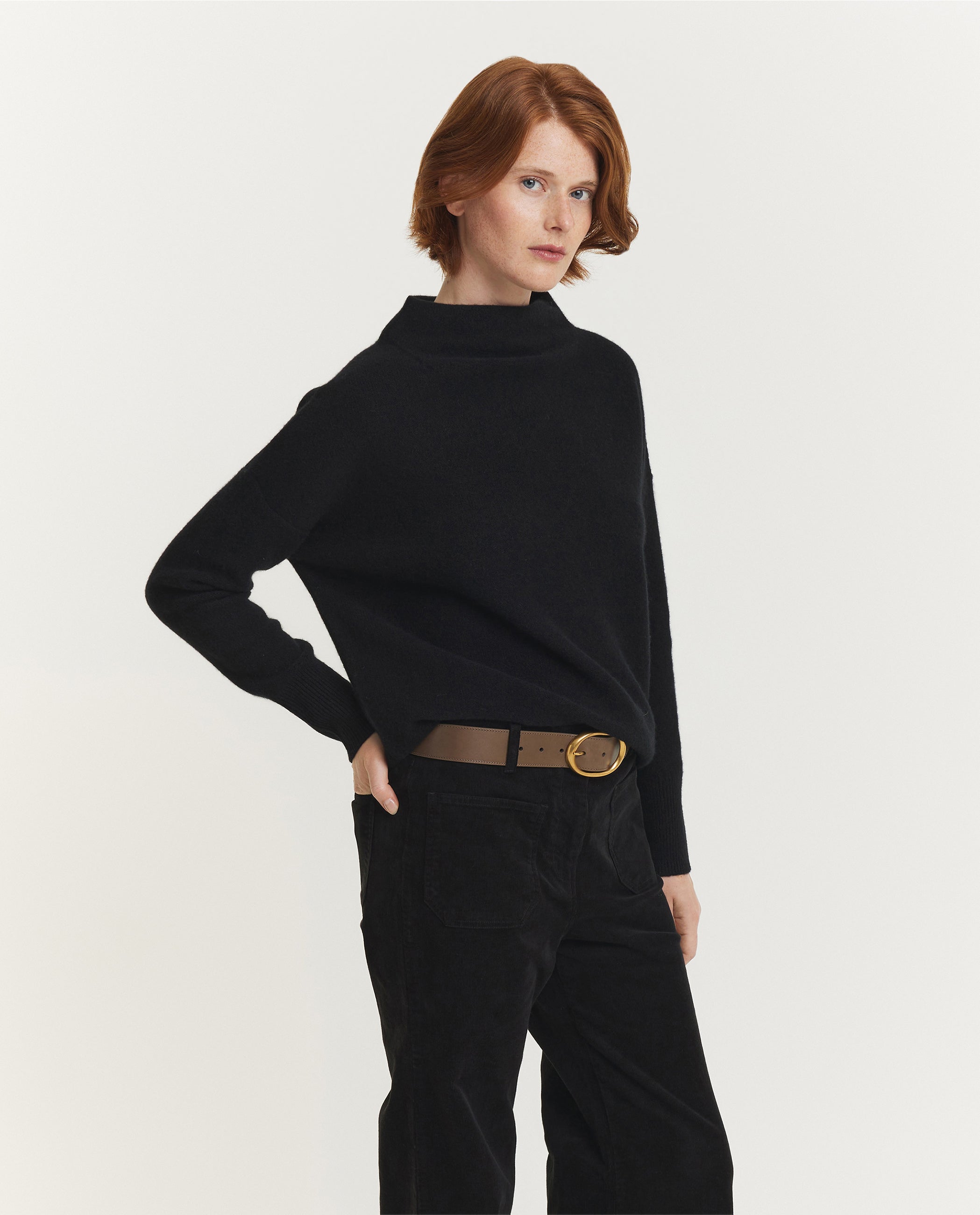 Plush Funnel Neck Pullover