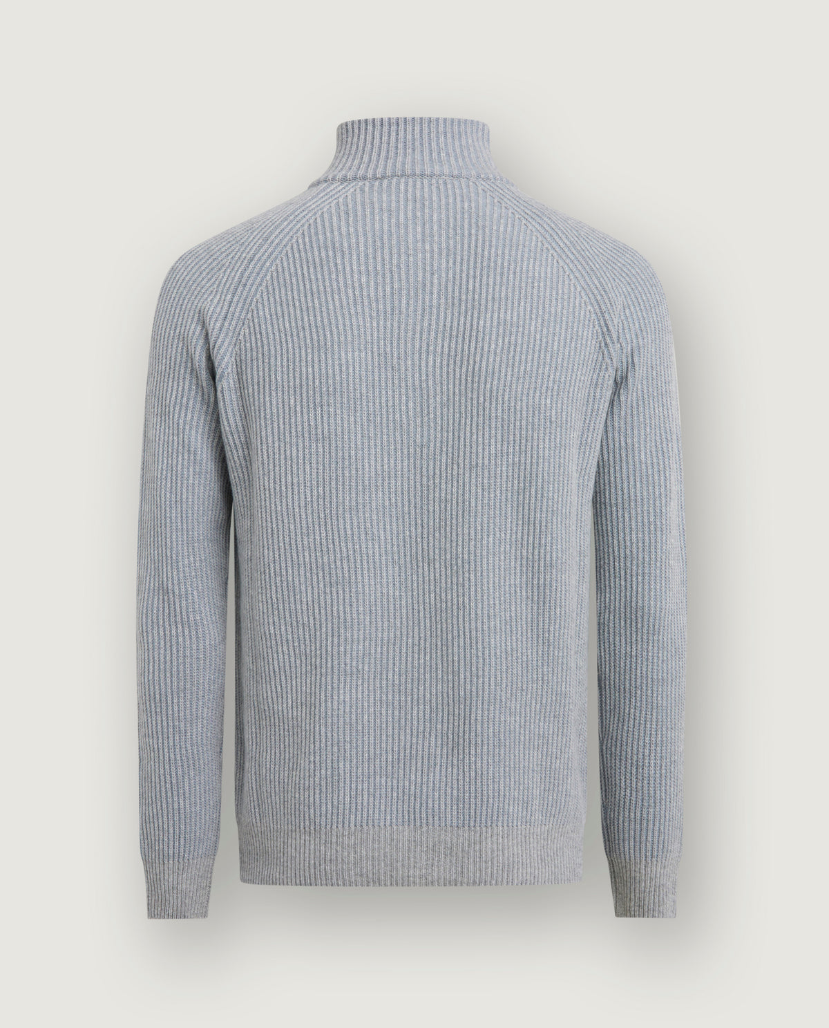 Ribbed Cashmere Half-Zip Sweater