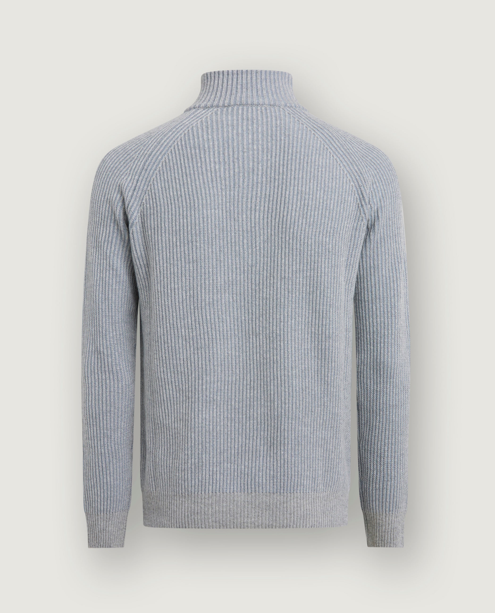 Ribbed Cashmere Half-Zip Sweater