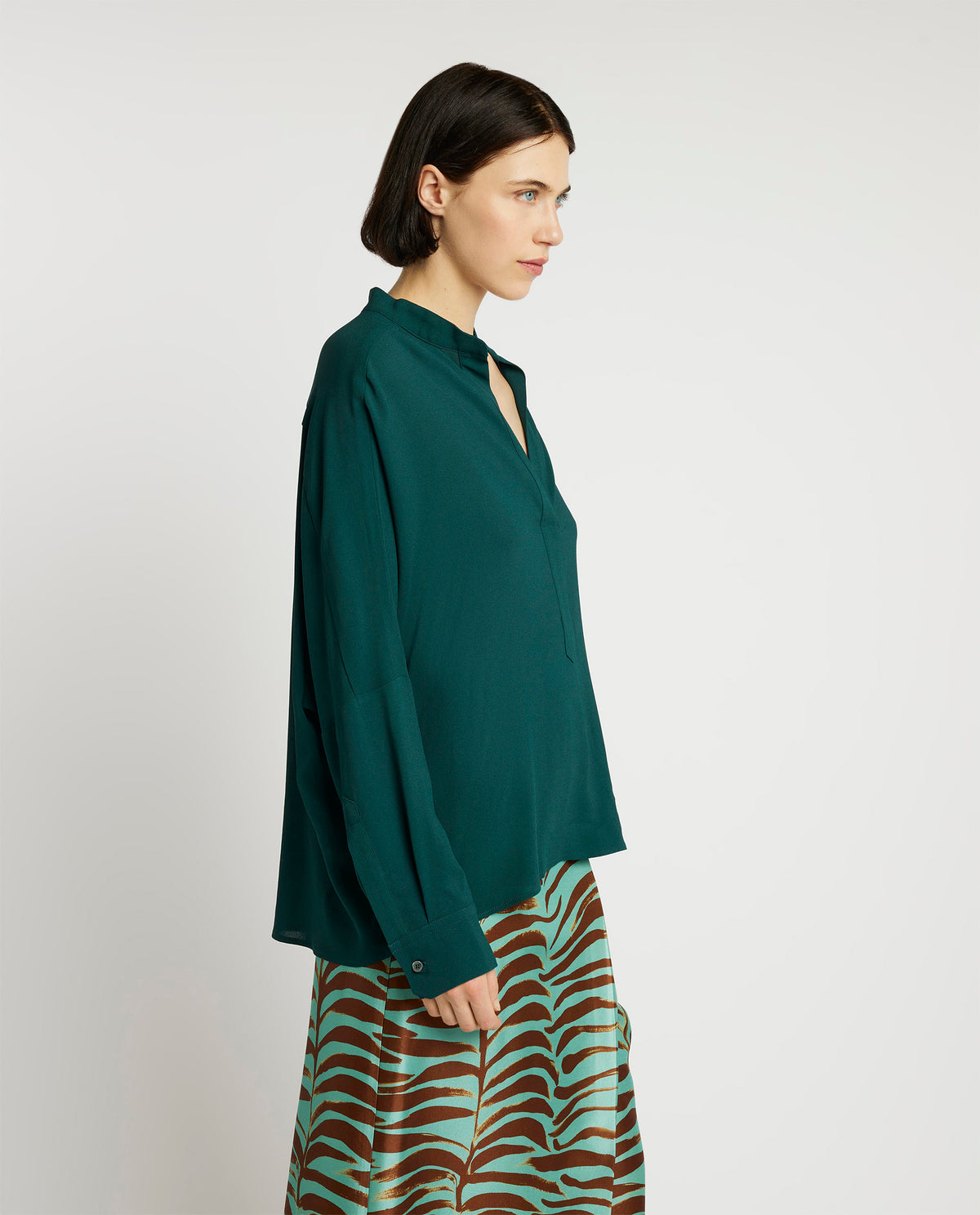 Soepelvallende blouse