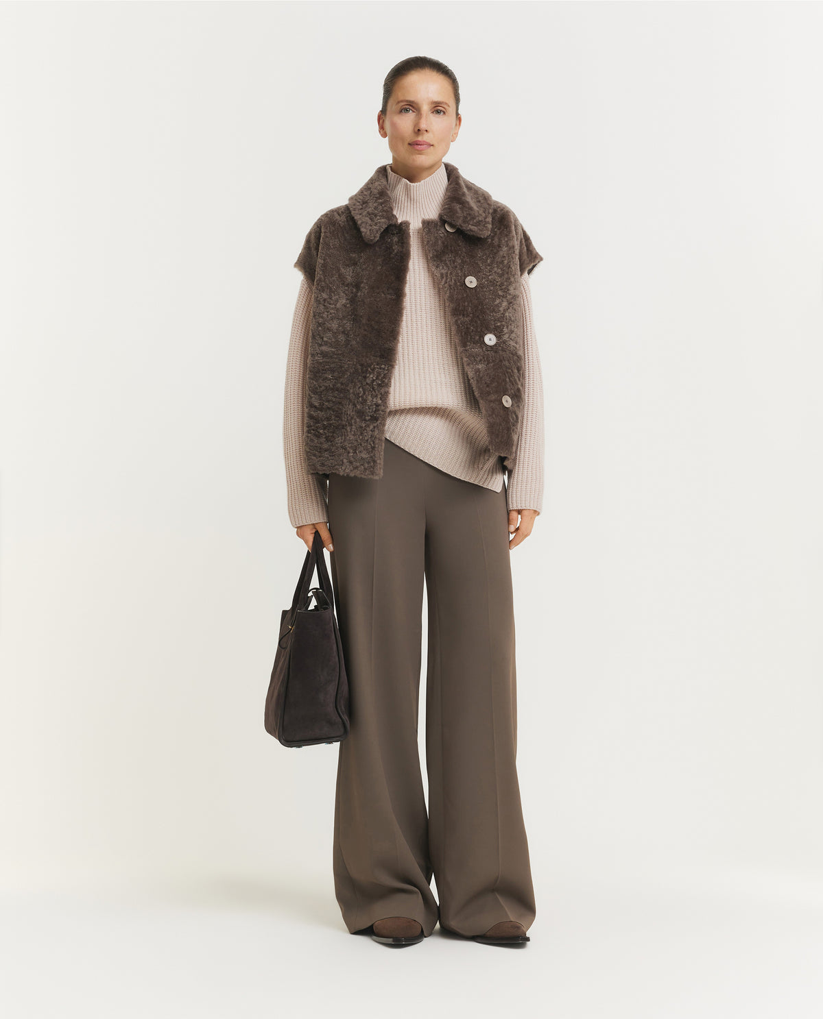 Alane Comfort Cady Pantalon - Bruin