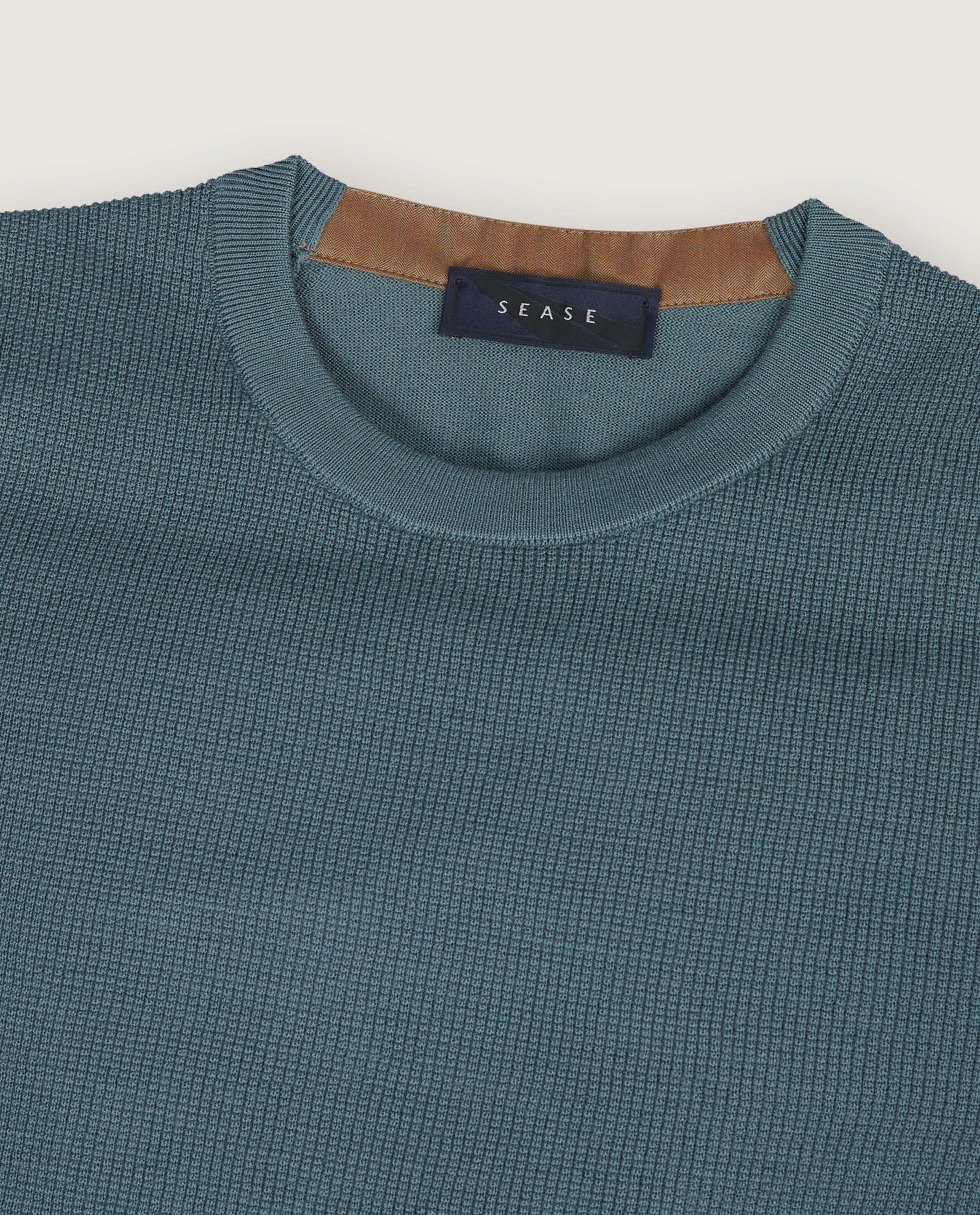 Wollen Ronde Hals Trui - Blauw