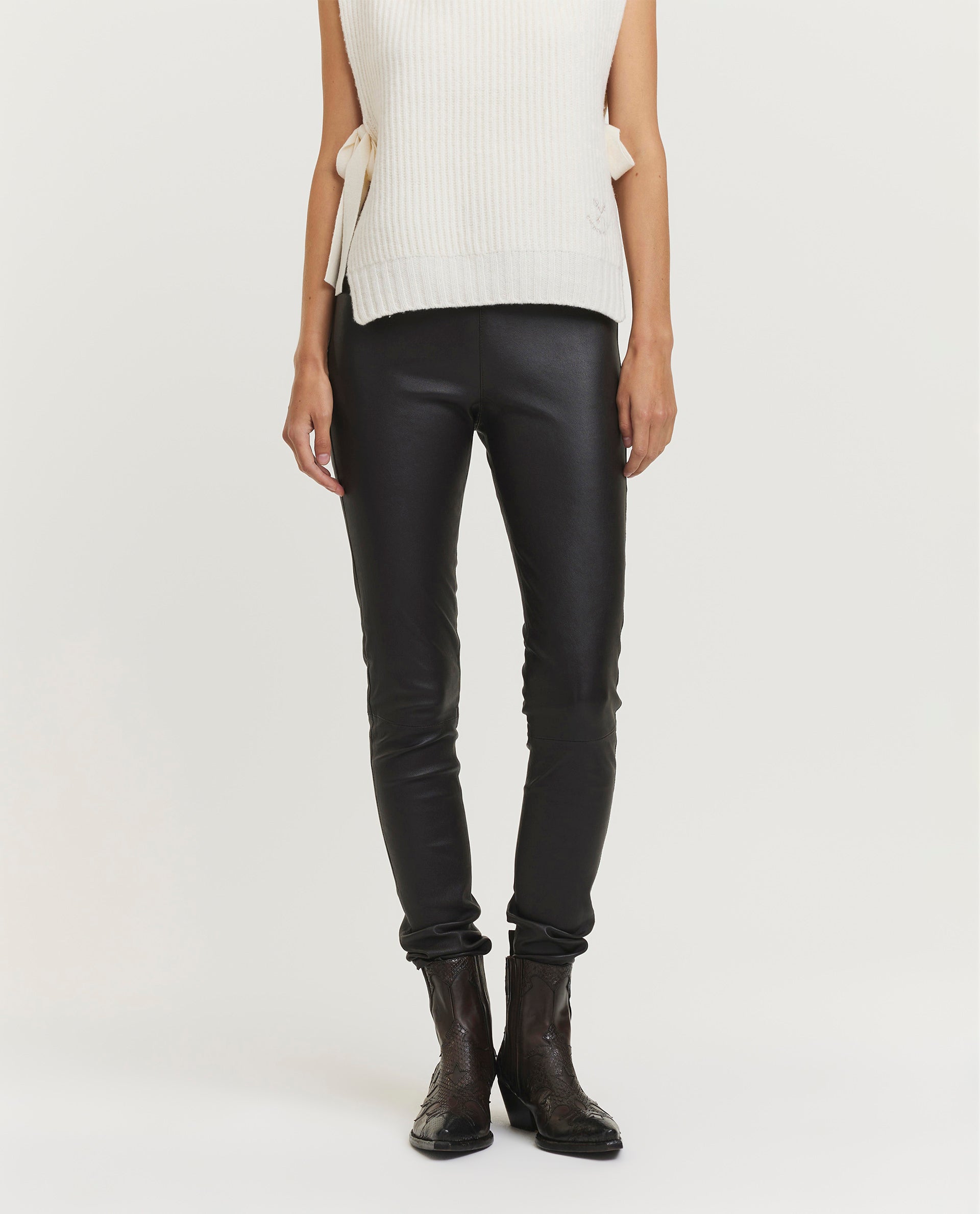 Leren legging