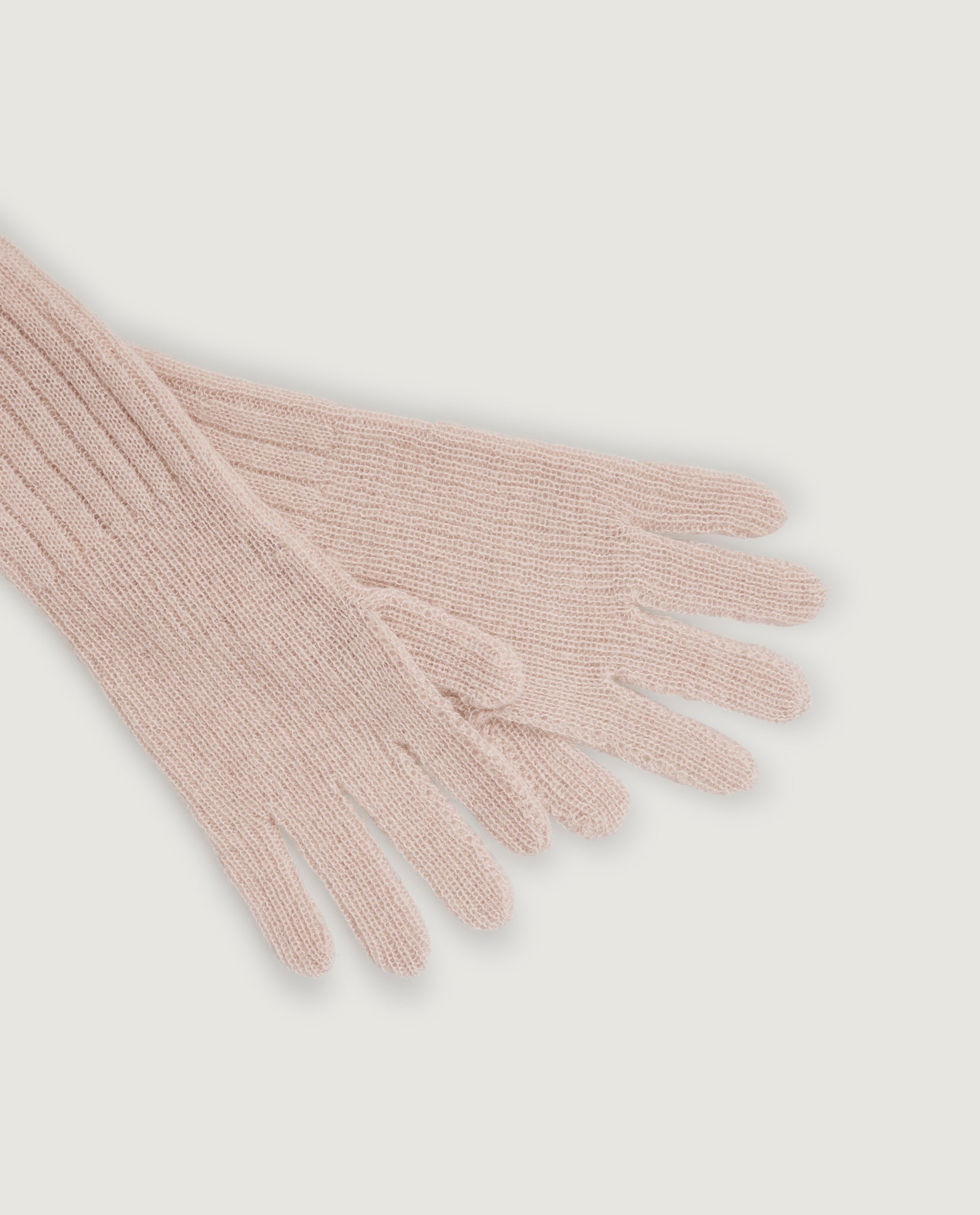 Long wool gloves