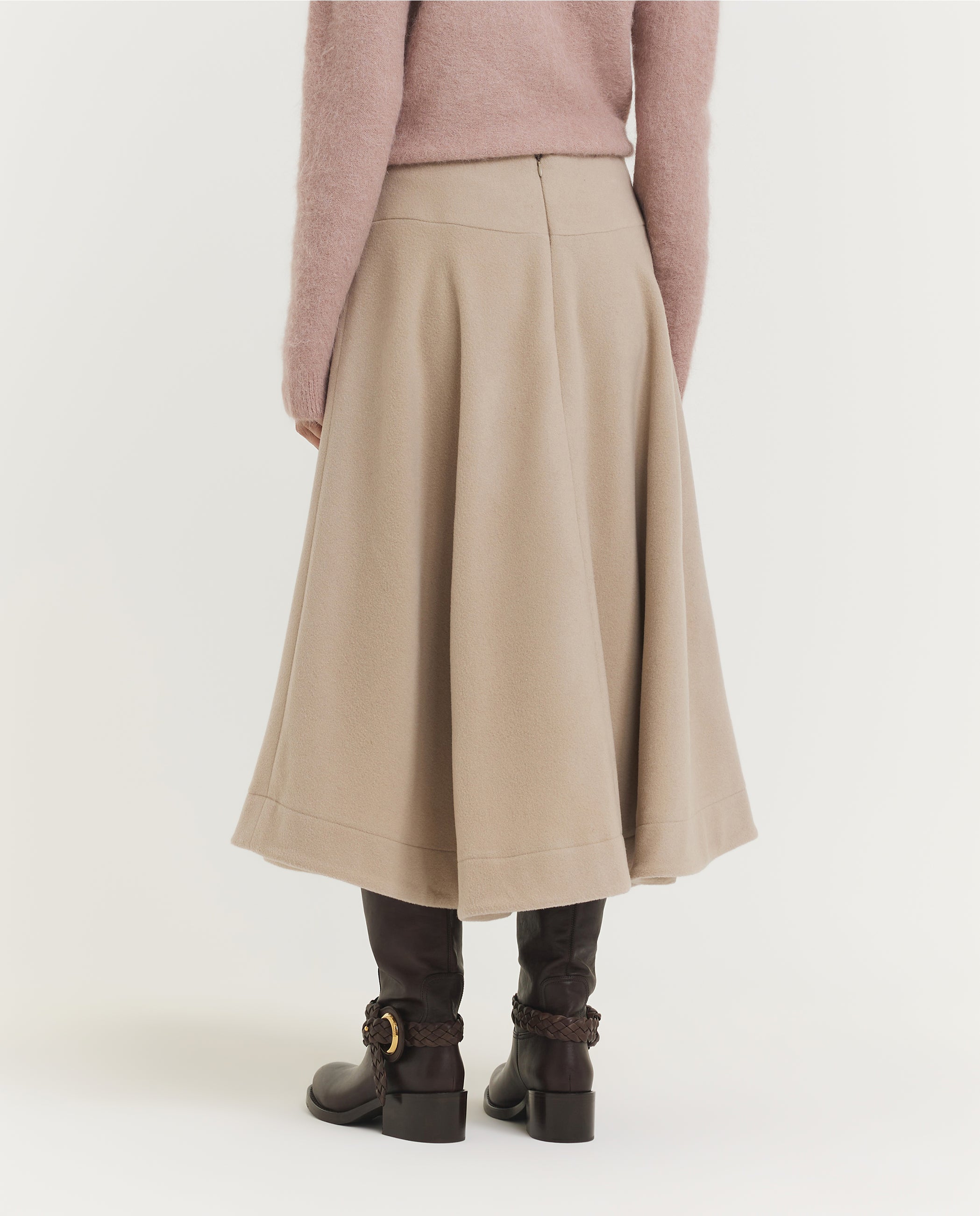 Flannel Rok - Lichtbruin