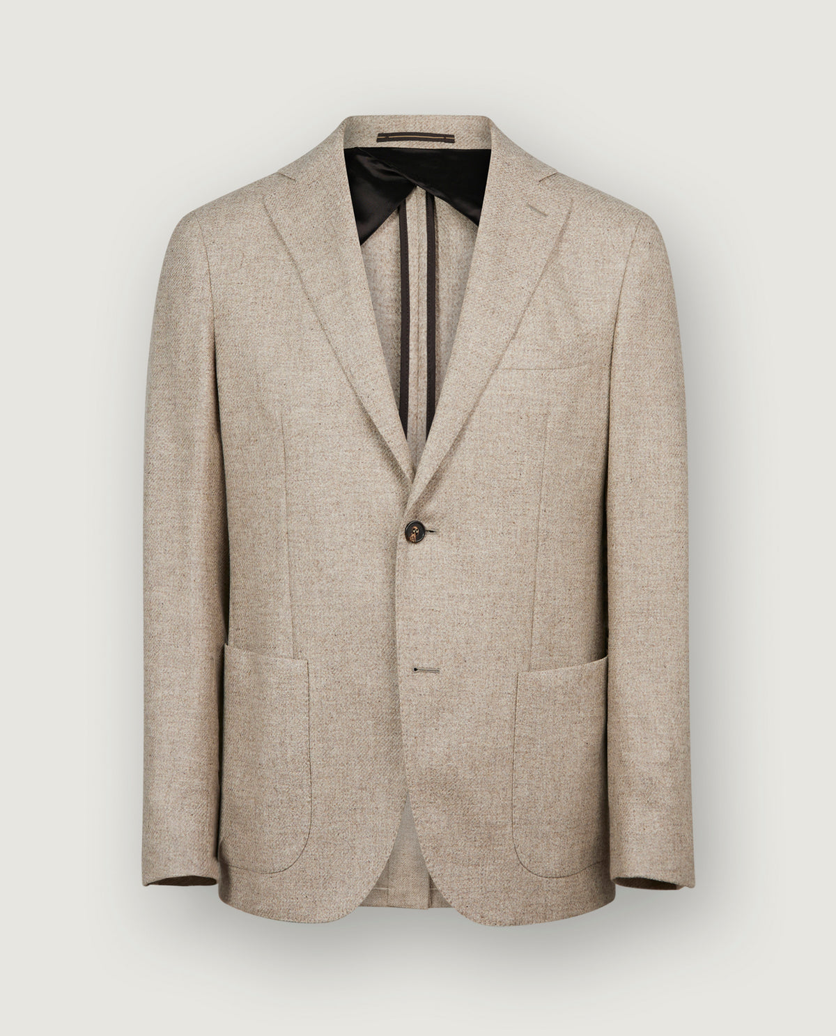 Tweed Wollen Jasje - Lichtbruin