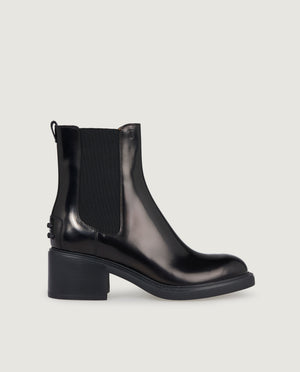 Leren Enkel Laarzen - Zwart