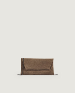 Leather enveloppe bag