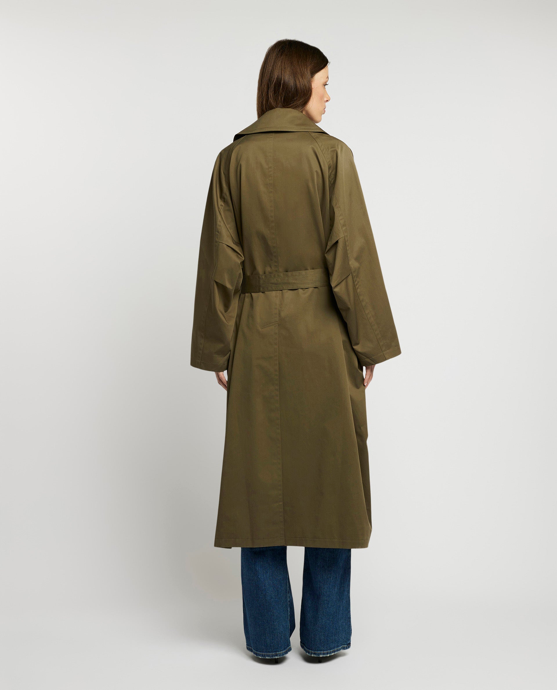 Katoenen trenchcoat