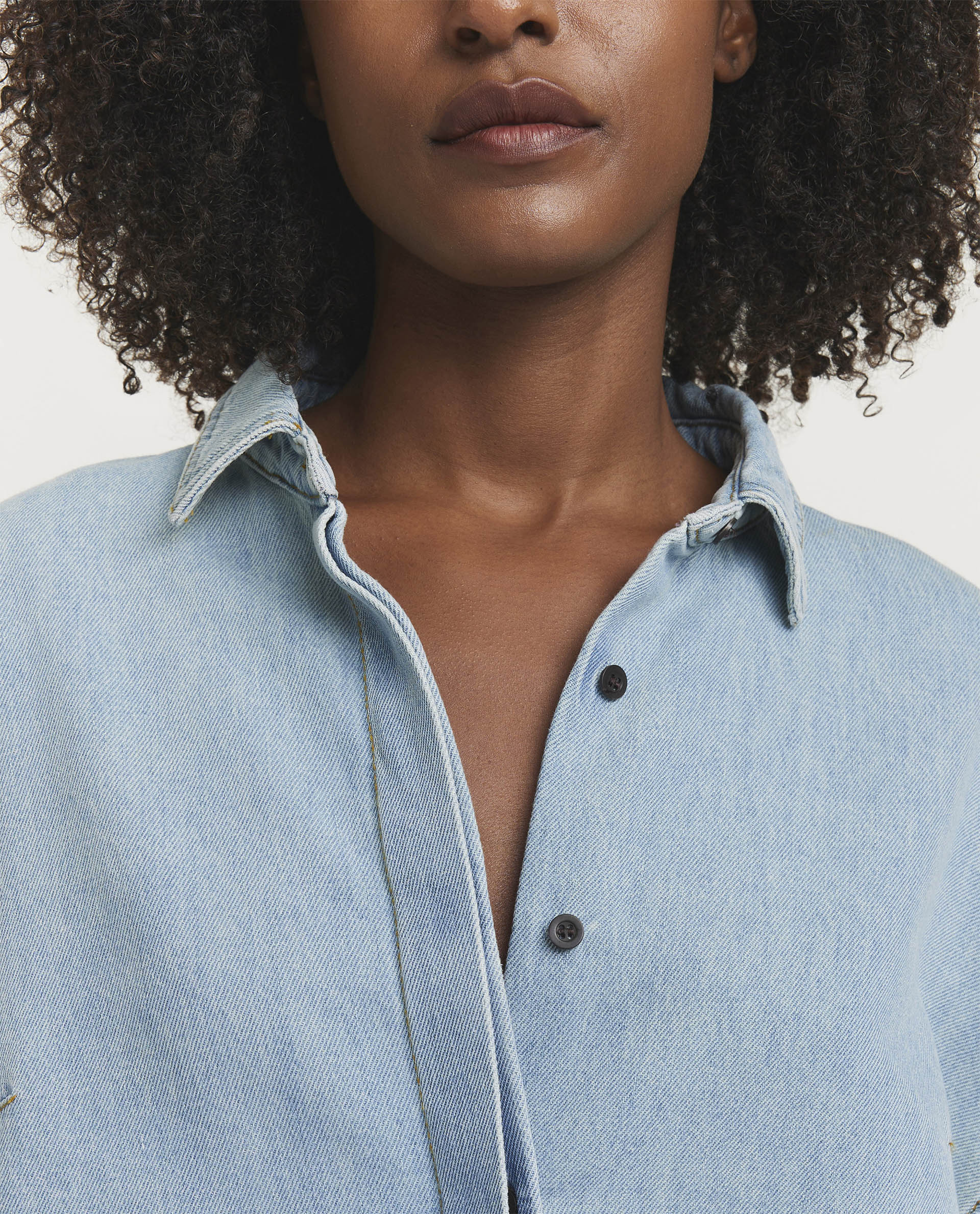 Denim blouse