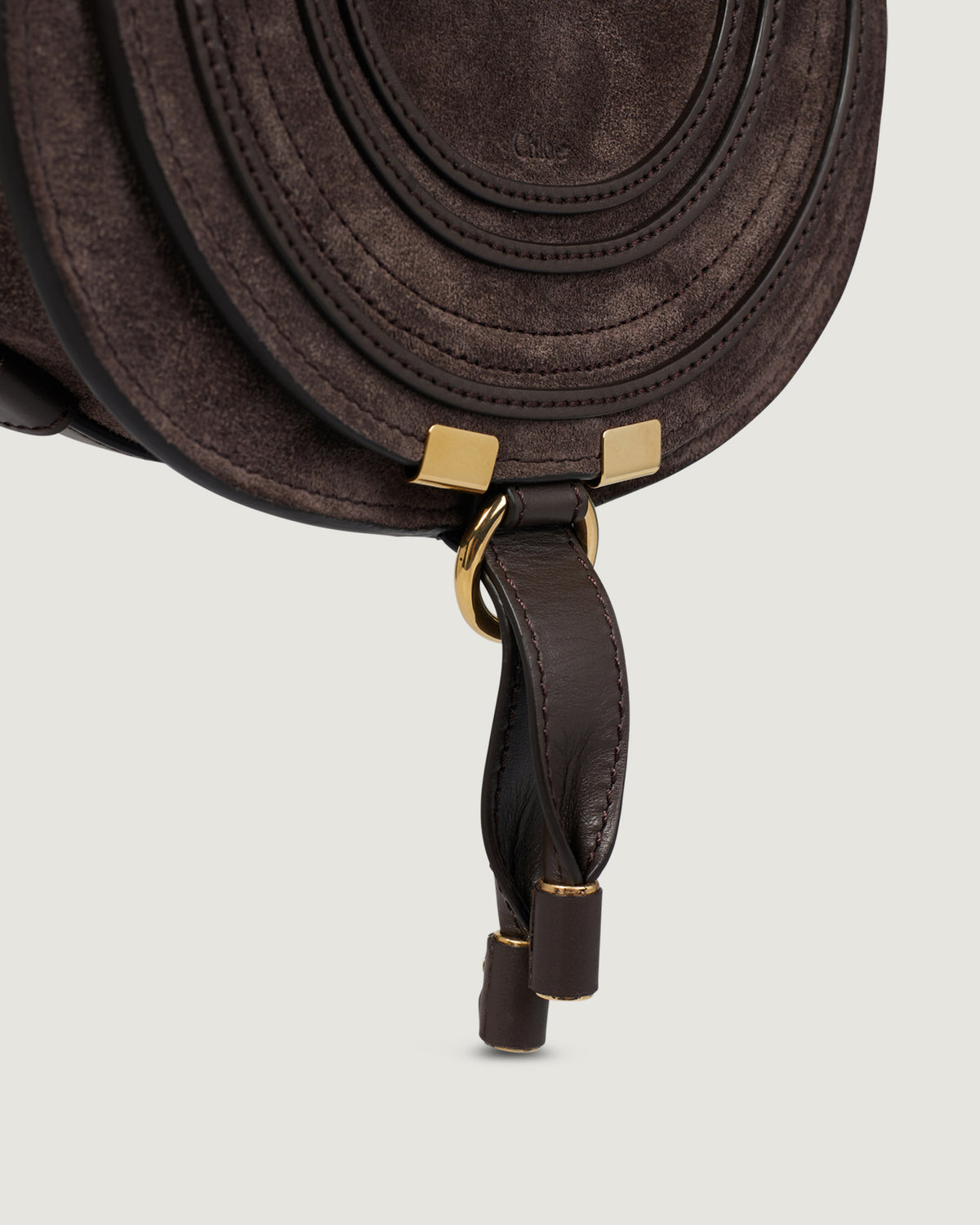 Small Suede Marcie Saddle Bag