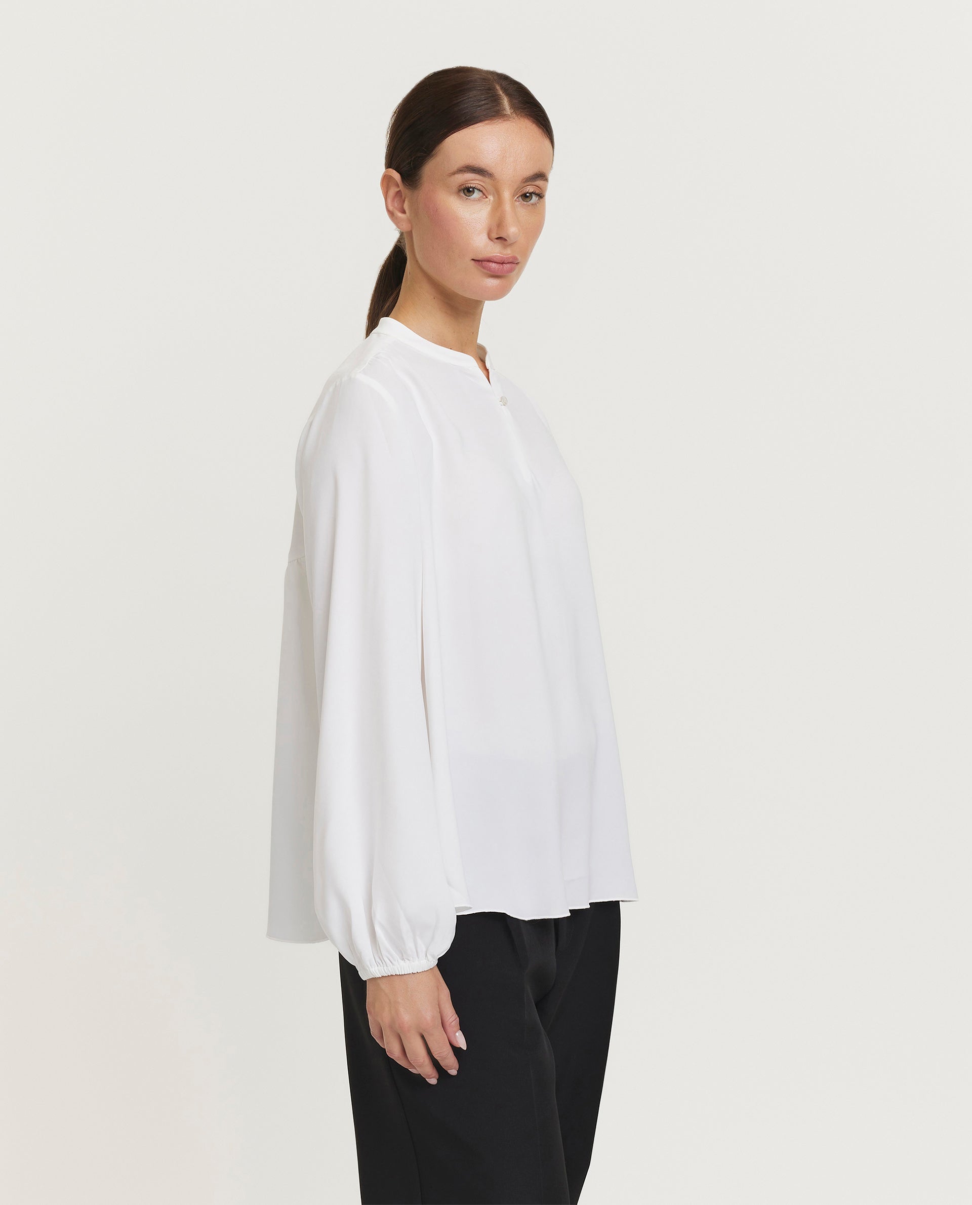 Soepelvallende blouse