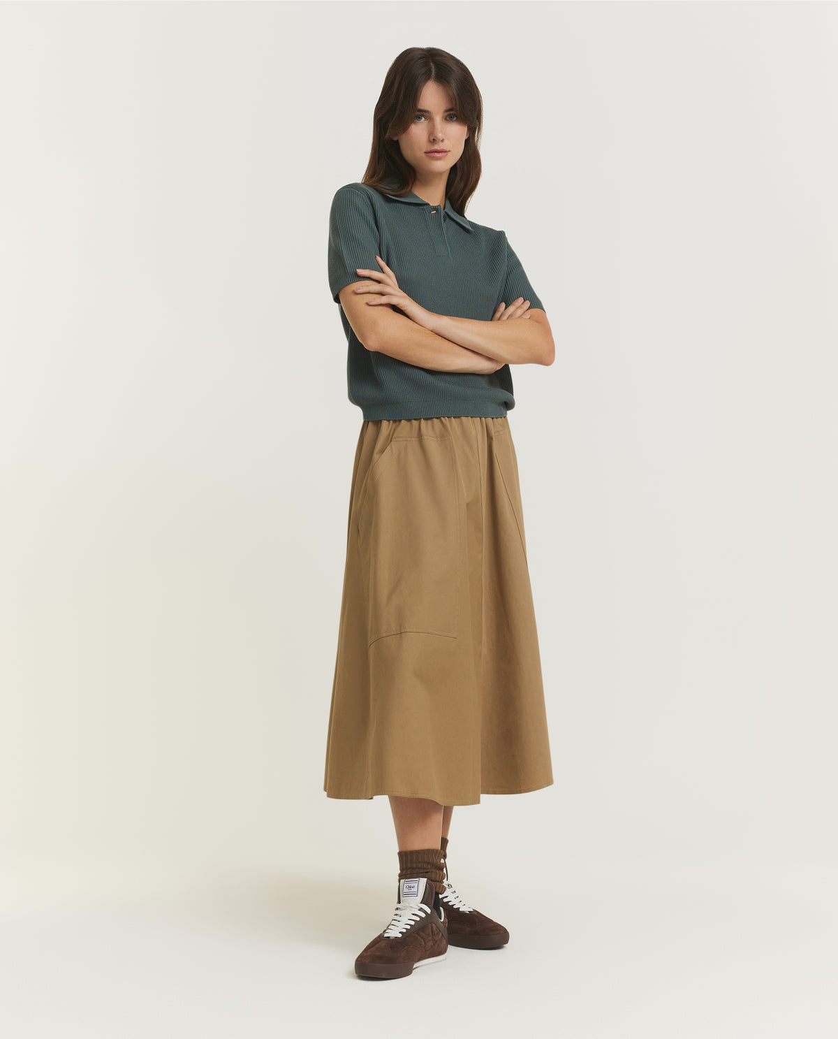 Katoenen Rok - Lichtbruin