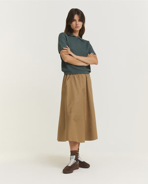 Katoenen Rok - Lichtbruin