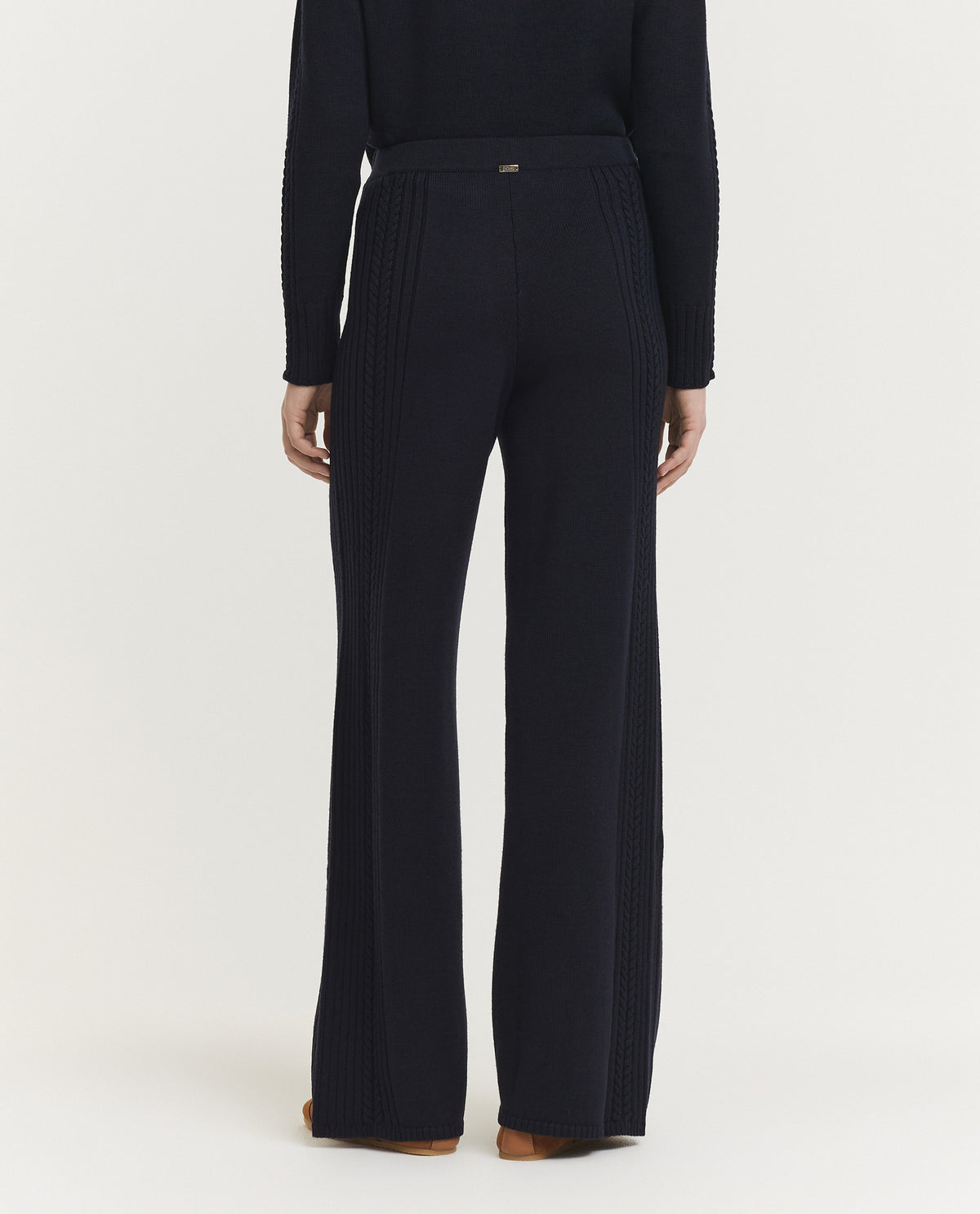 Wool Cable Trousers