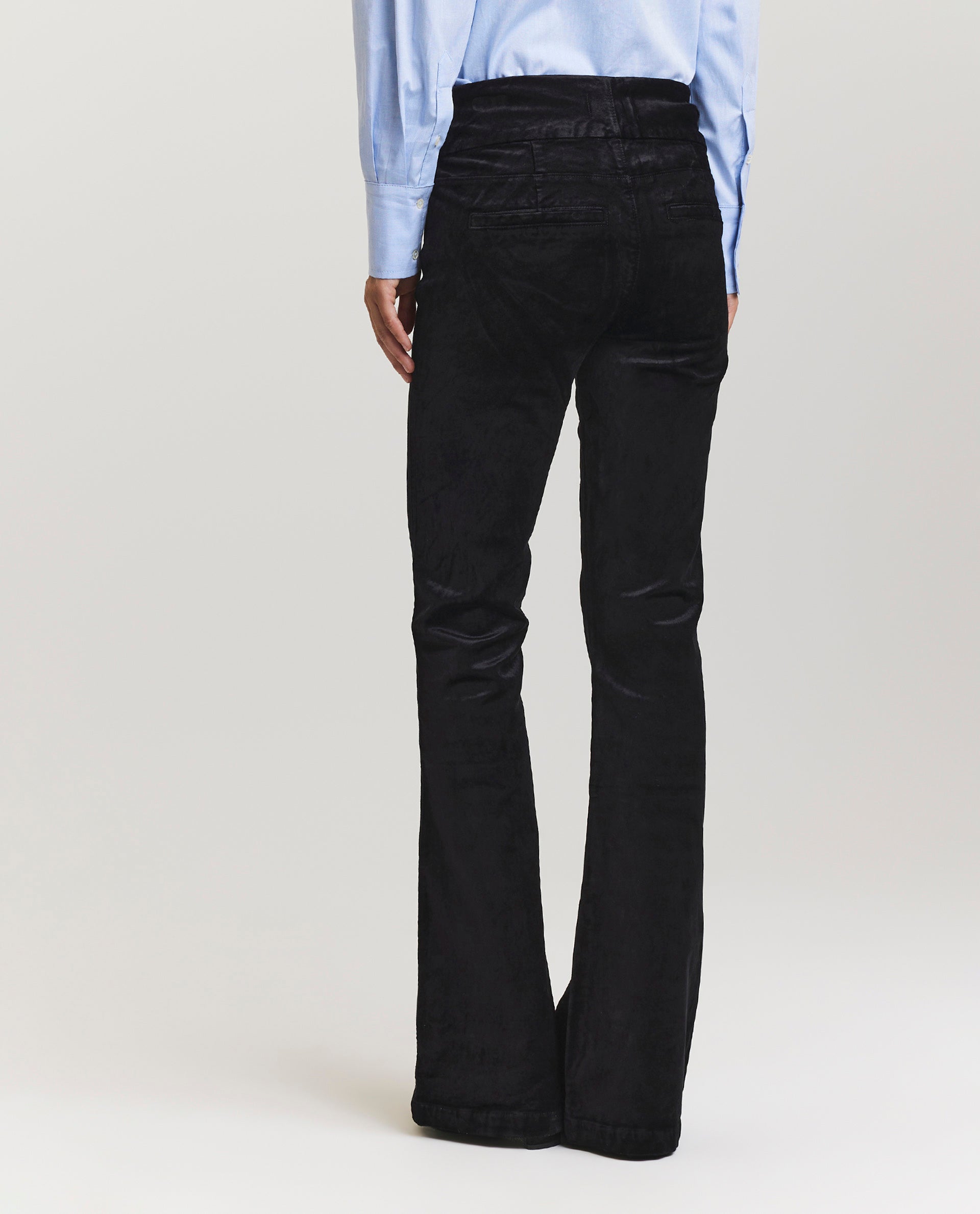 High-rise bootcut jeans