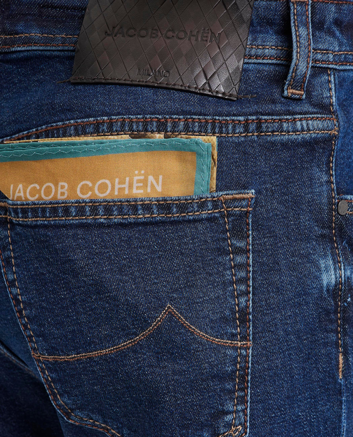 Slim Fit Bard Jeans - Donkerblauw