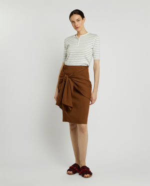 Linen blend skirt