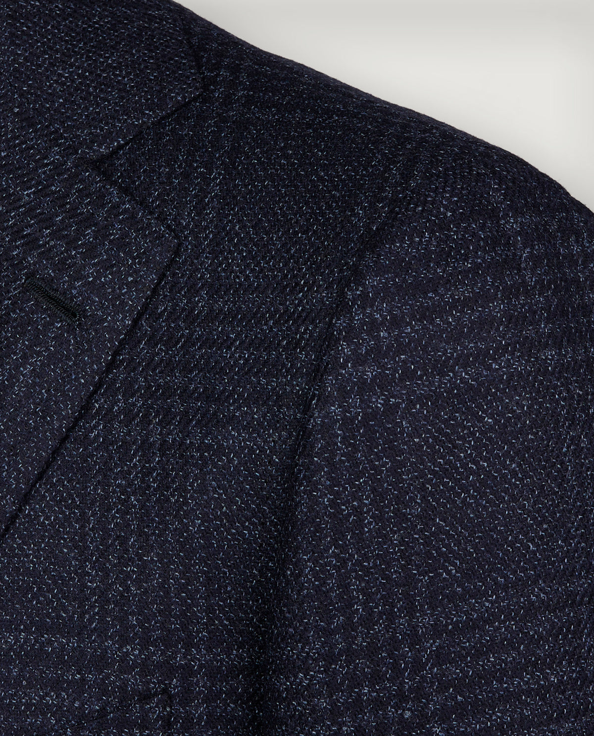 Wol Zijden Glencheck Jasje - Donkerblauw