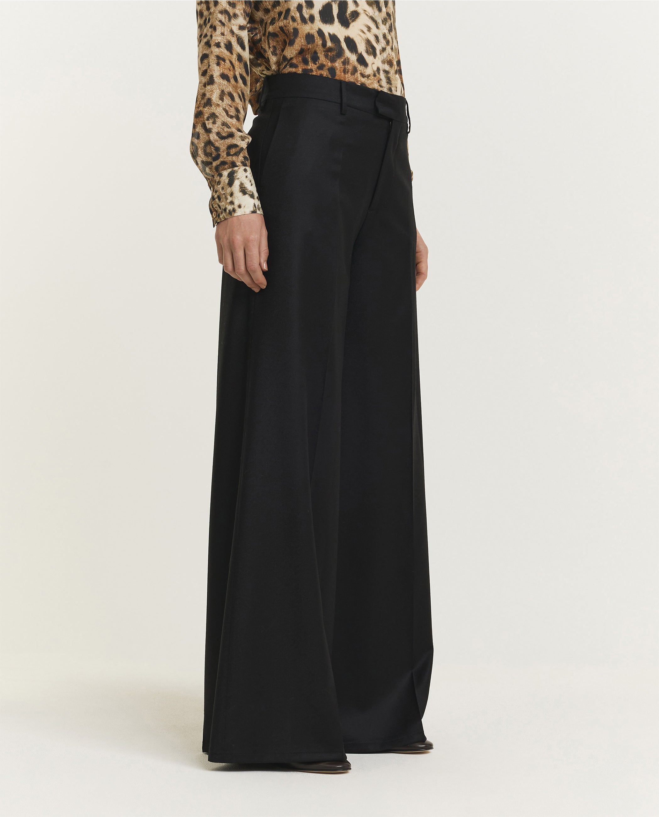 Wijde Nina Broek - Zwart