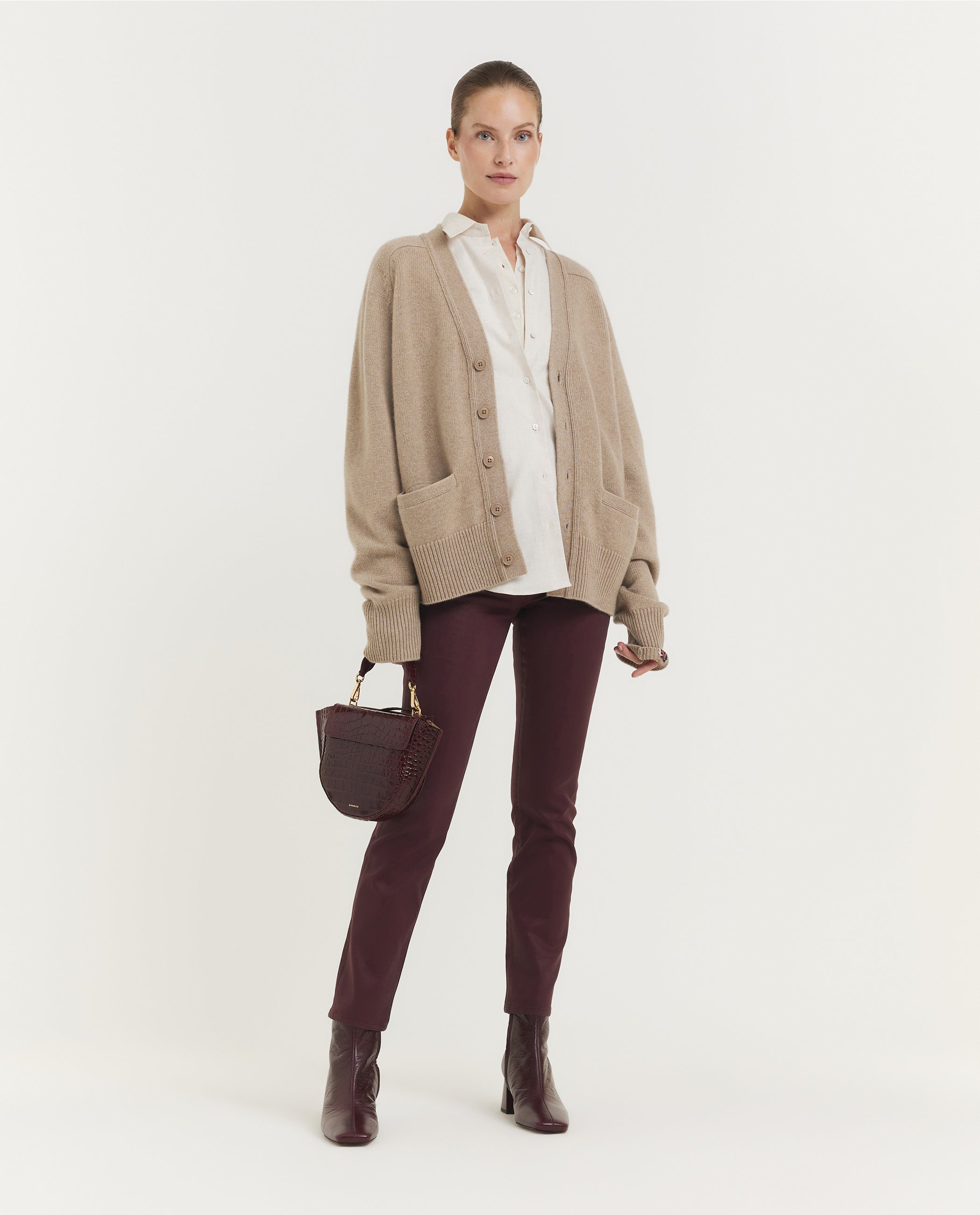 NO.437 Papili Short Vest - Lichtbruin