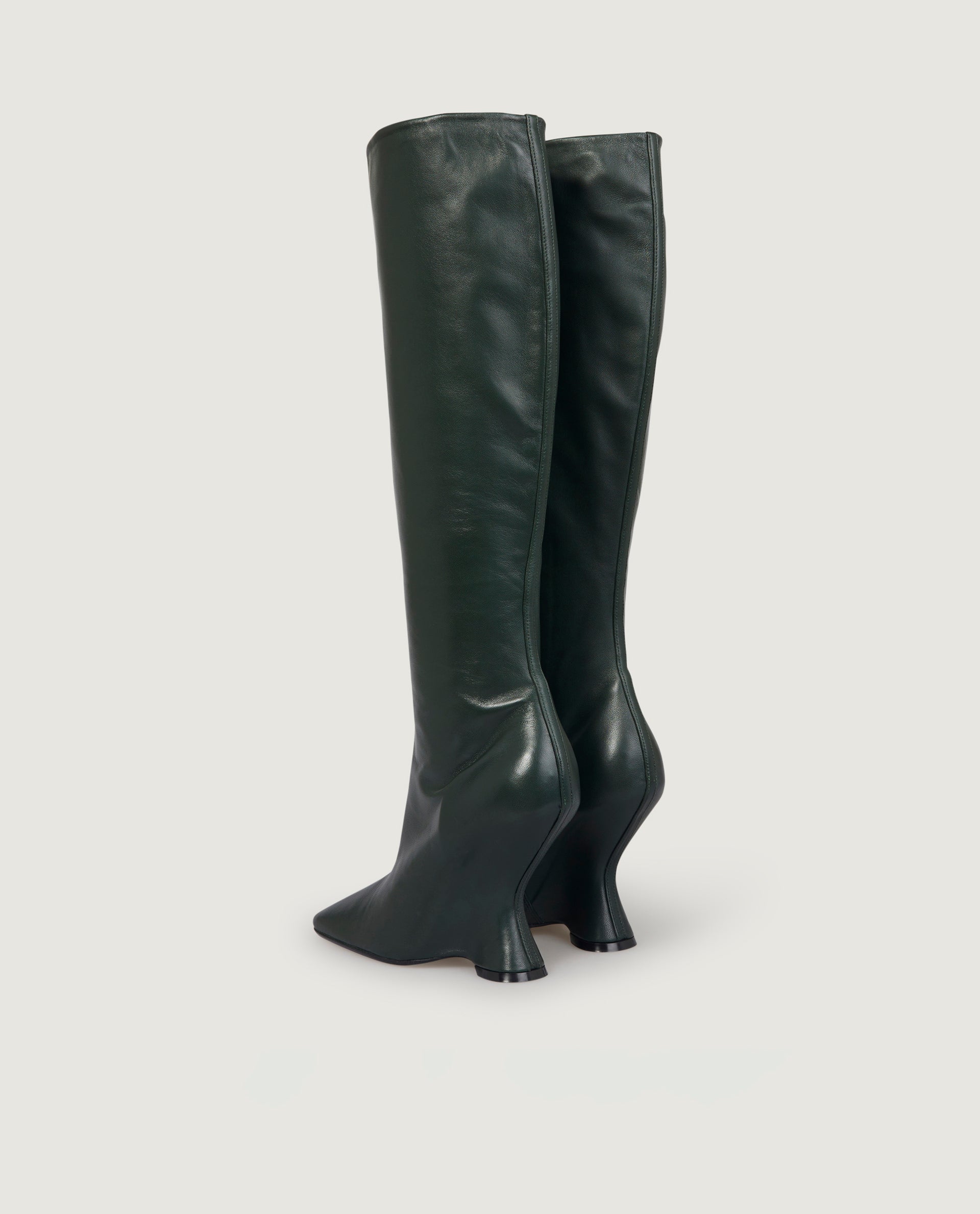 Leather high boots