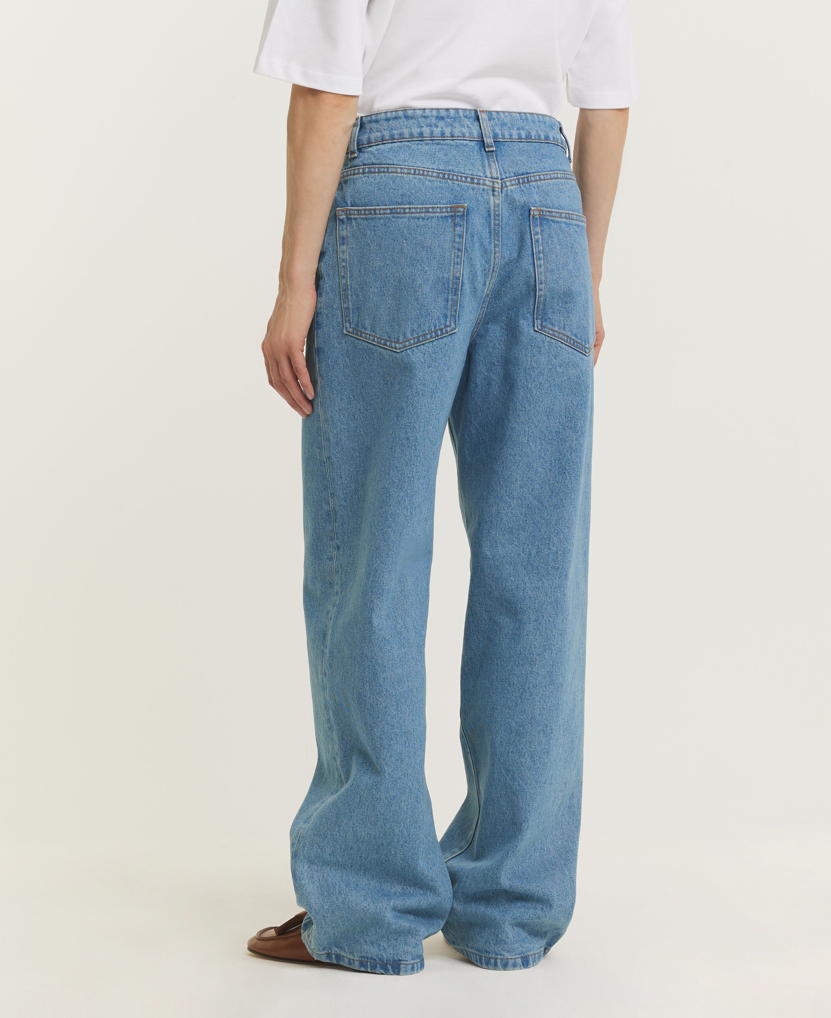 Signature Baggy Fit Denim - Lichtblauw