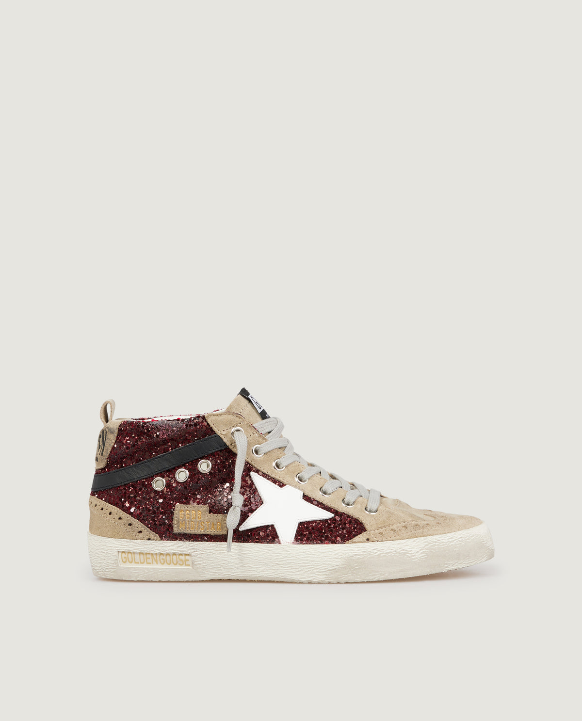 Mid Star Glitter Sneakers - Rood