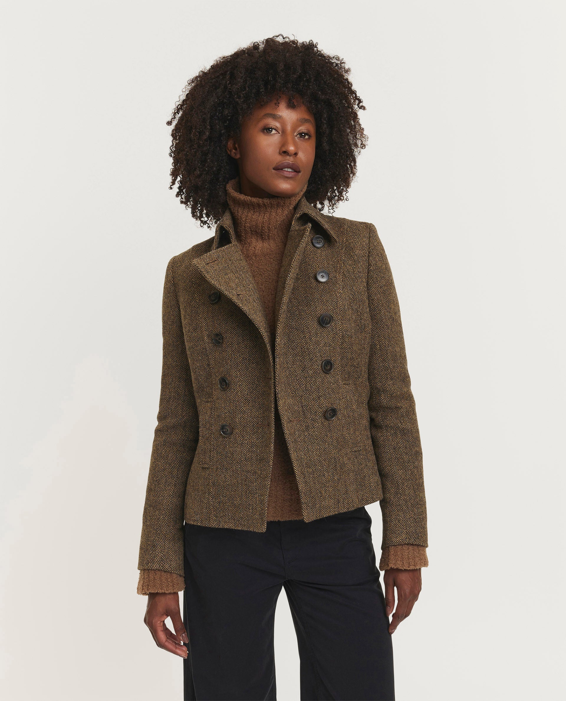 Wool double-breasted blazer