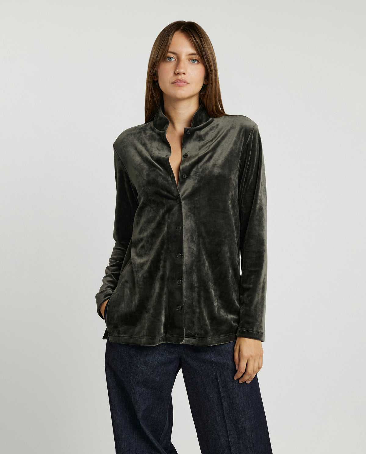 Fluwelen blouse