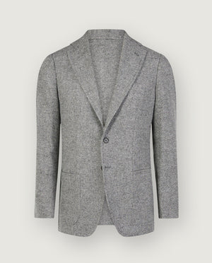 Wool Blend Herringbone Jacket