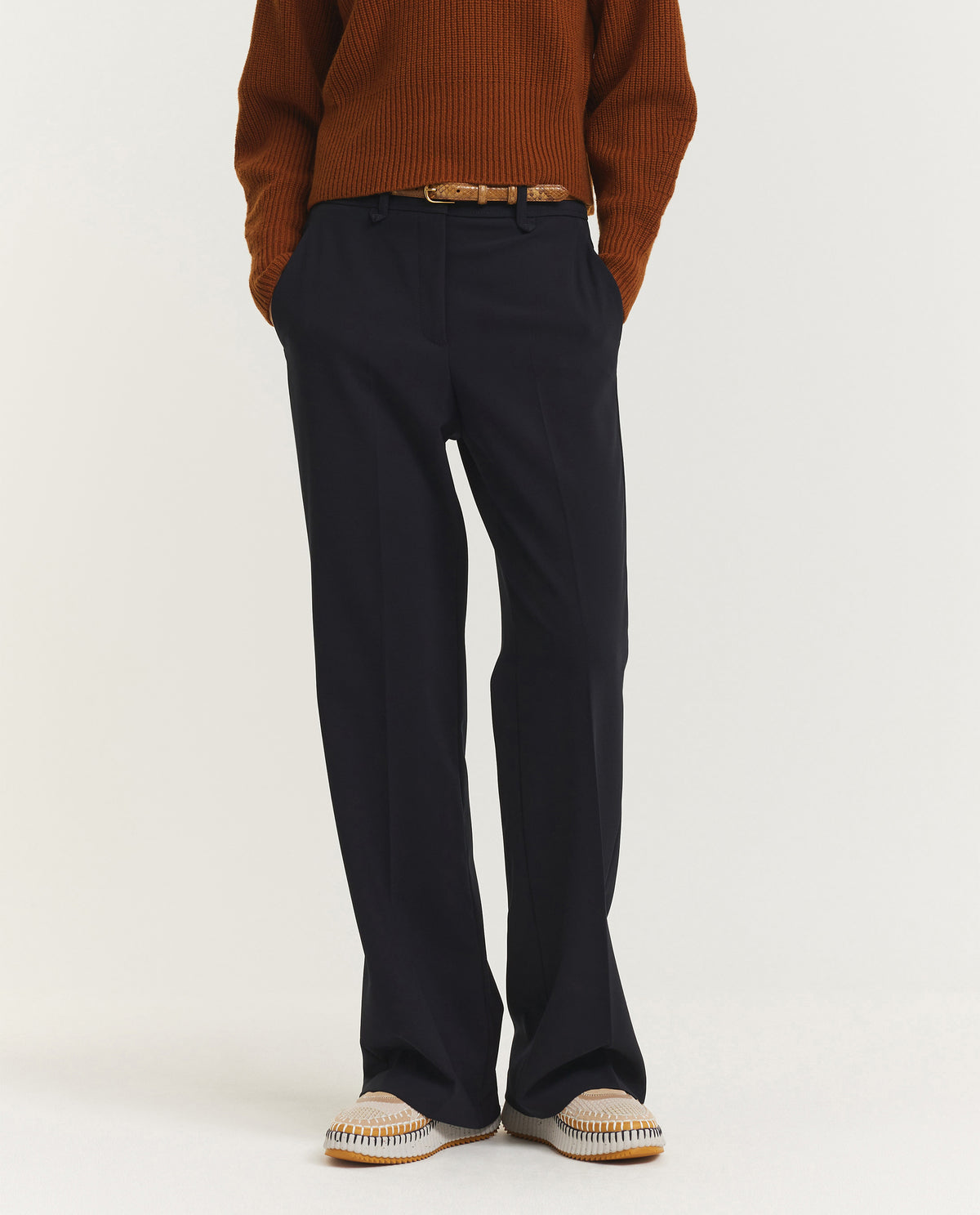 Straight Fit Trousers