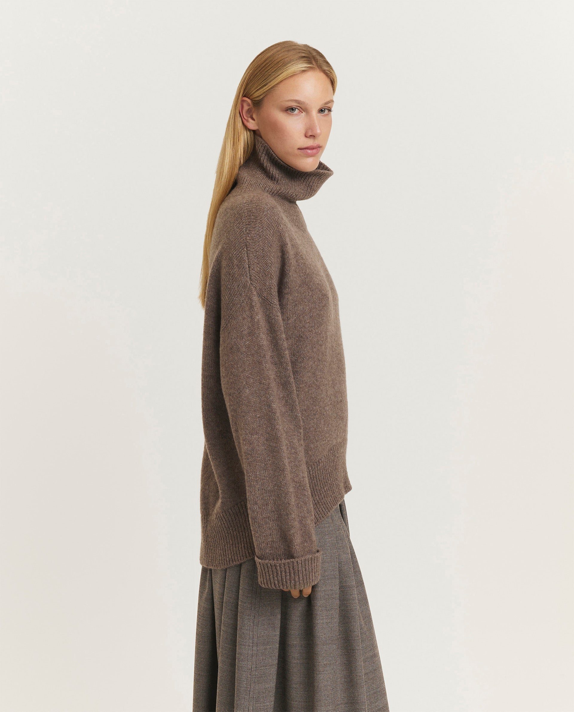 Cashmere-silk sweater