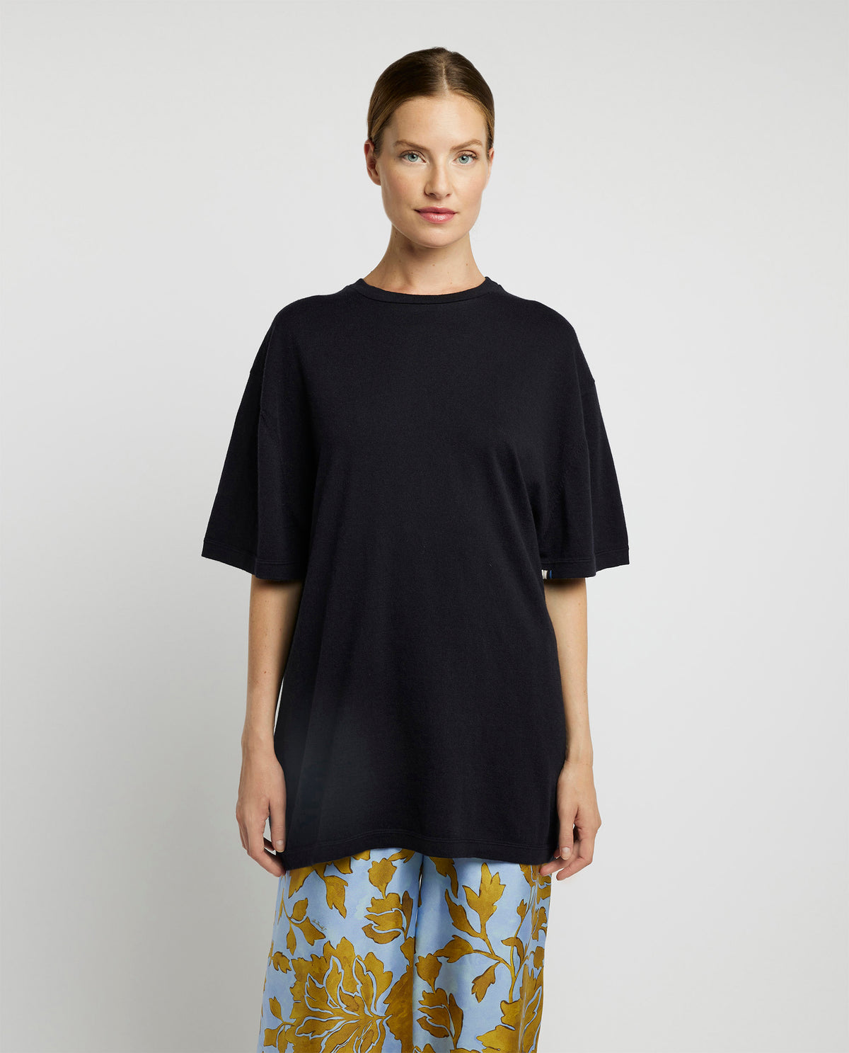 Cotton-cashmere t-shirt