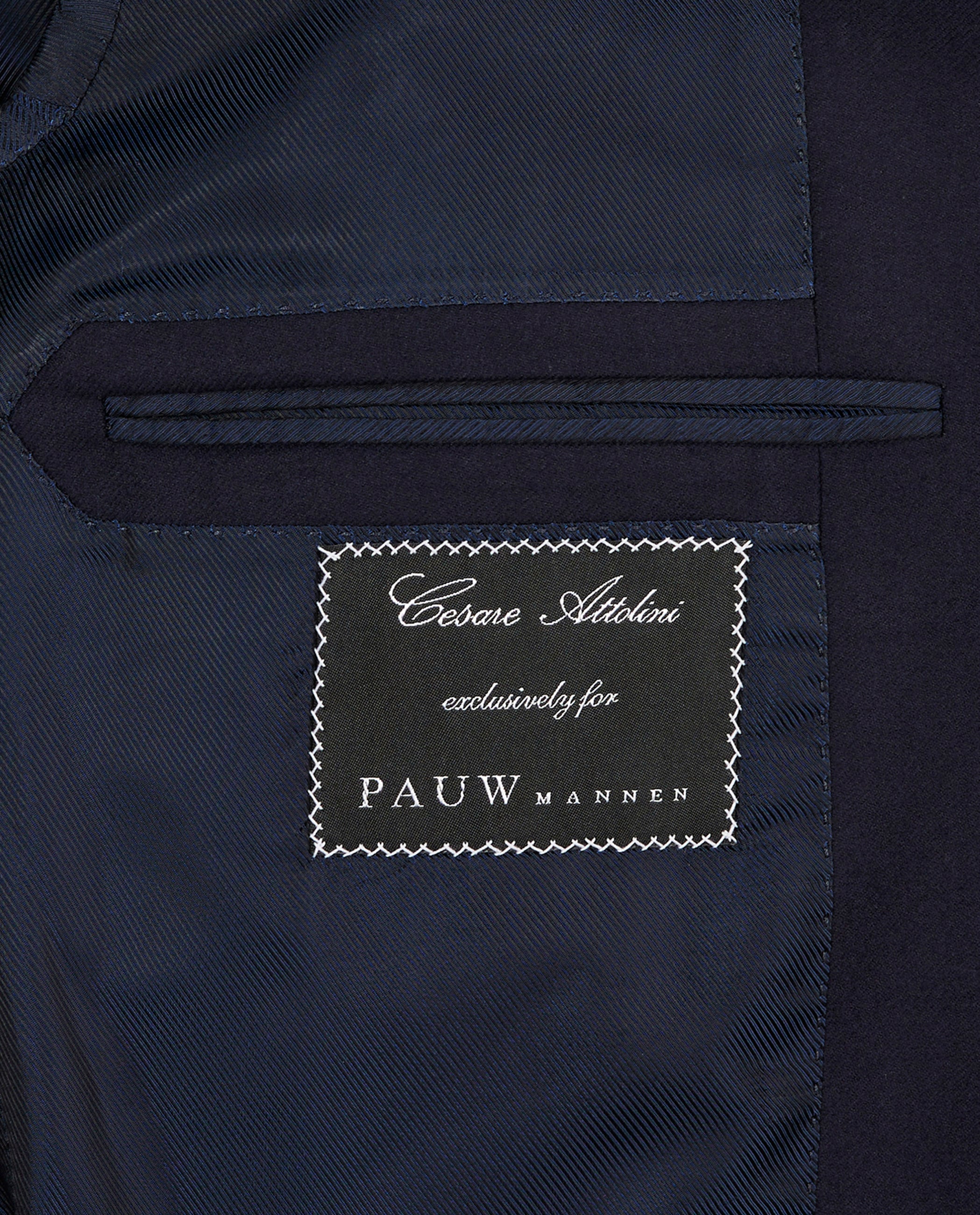 Handgemaakt Flannel 2-delig Pak - Donkerblauw