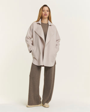 Double face cashmere jas