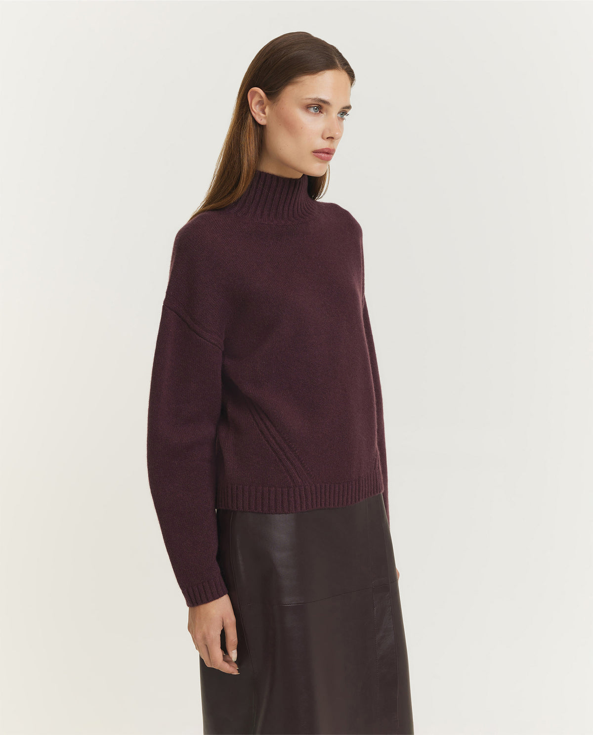 Luxe Cashmere Coltrui - Paars