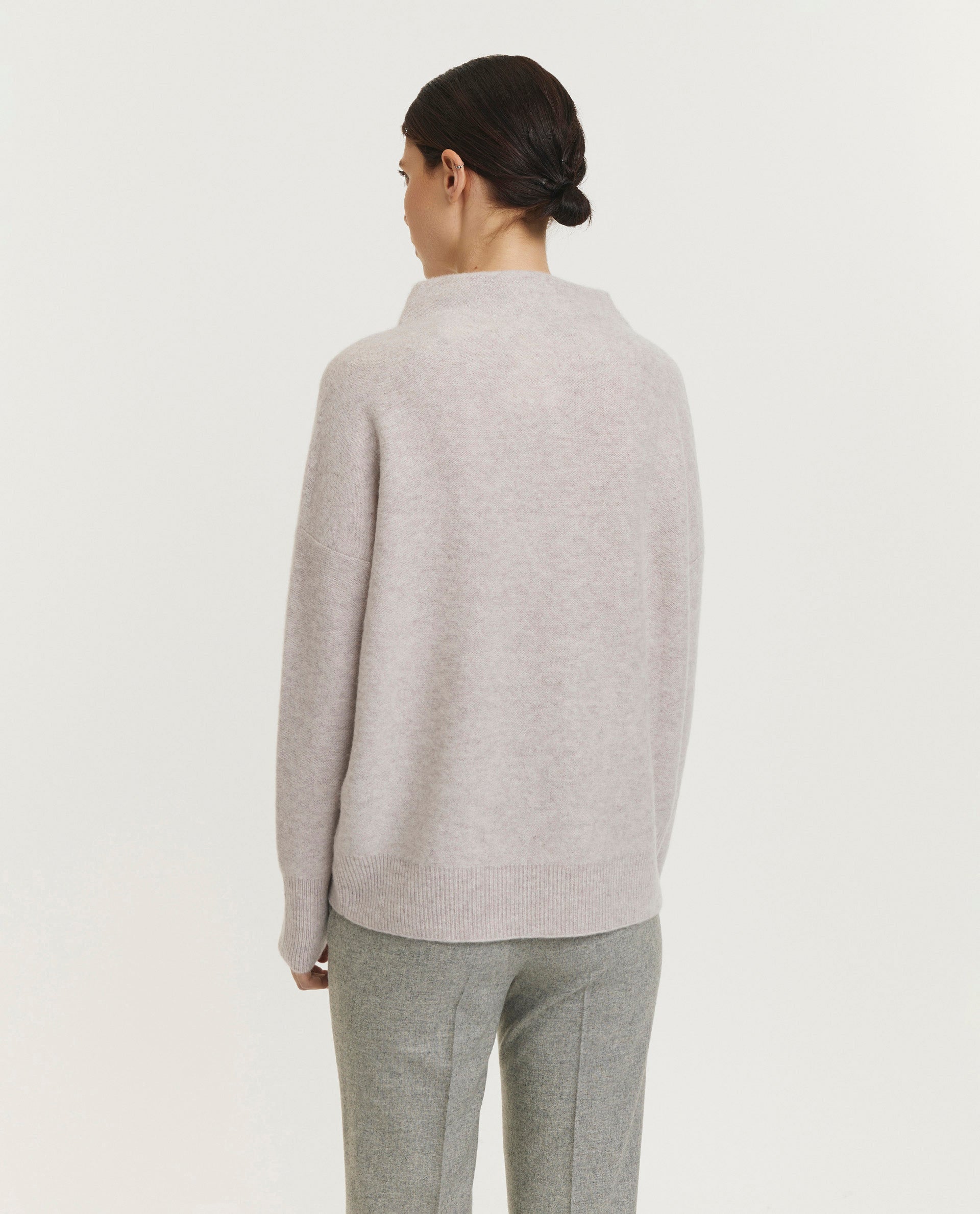 Cashmere funnel neck sweater