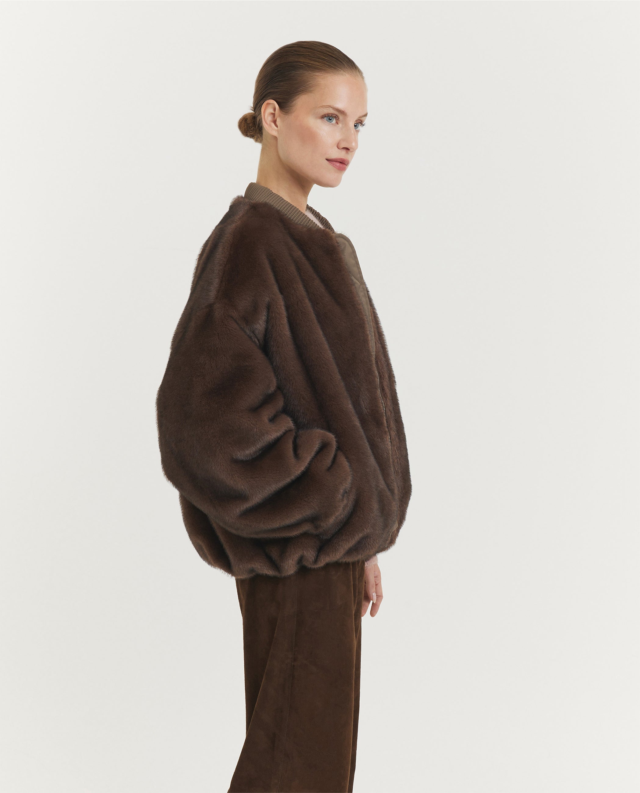 Pearl Omkeerbaar Bomber Jack - Bruin