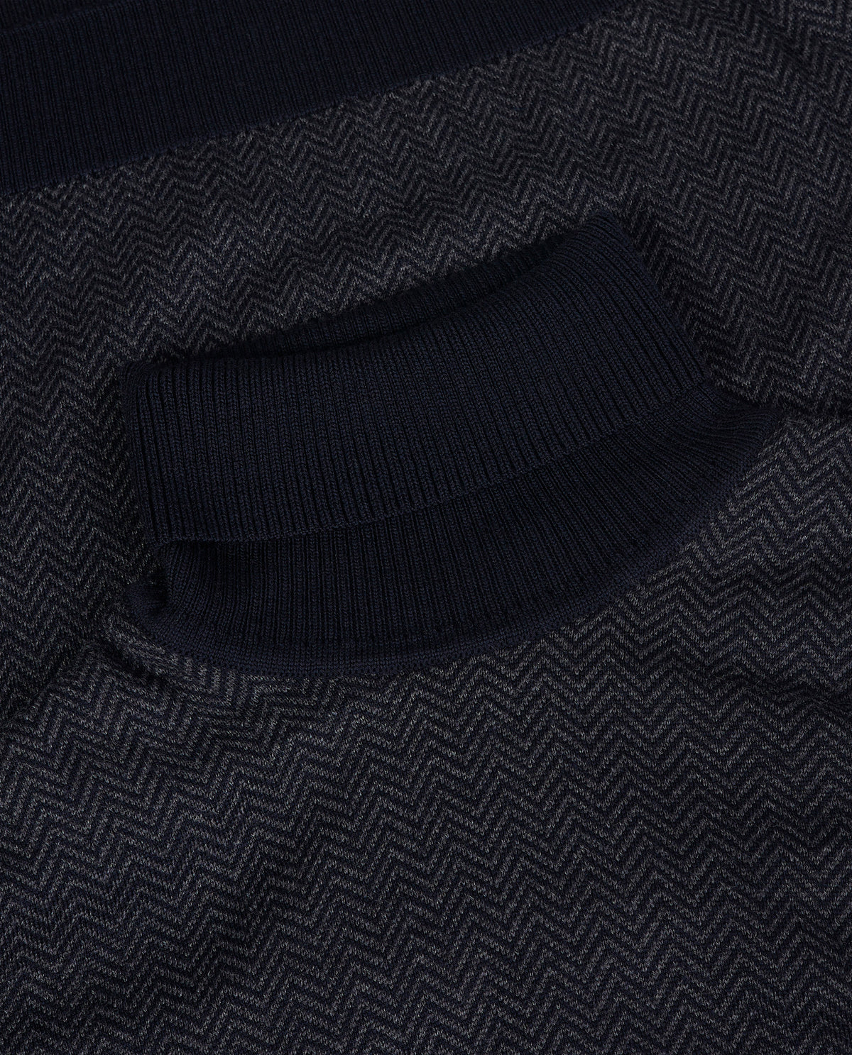 Herringbone Turtleneck