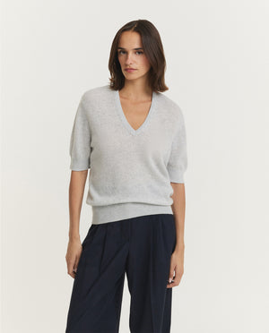 Short Sleeved Cashmere Sweater