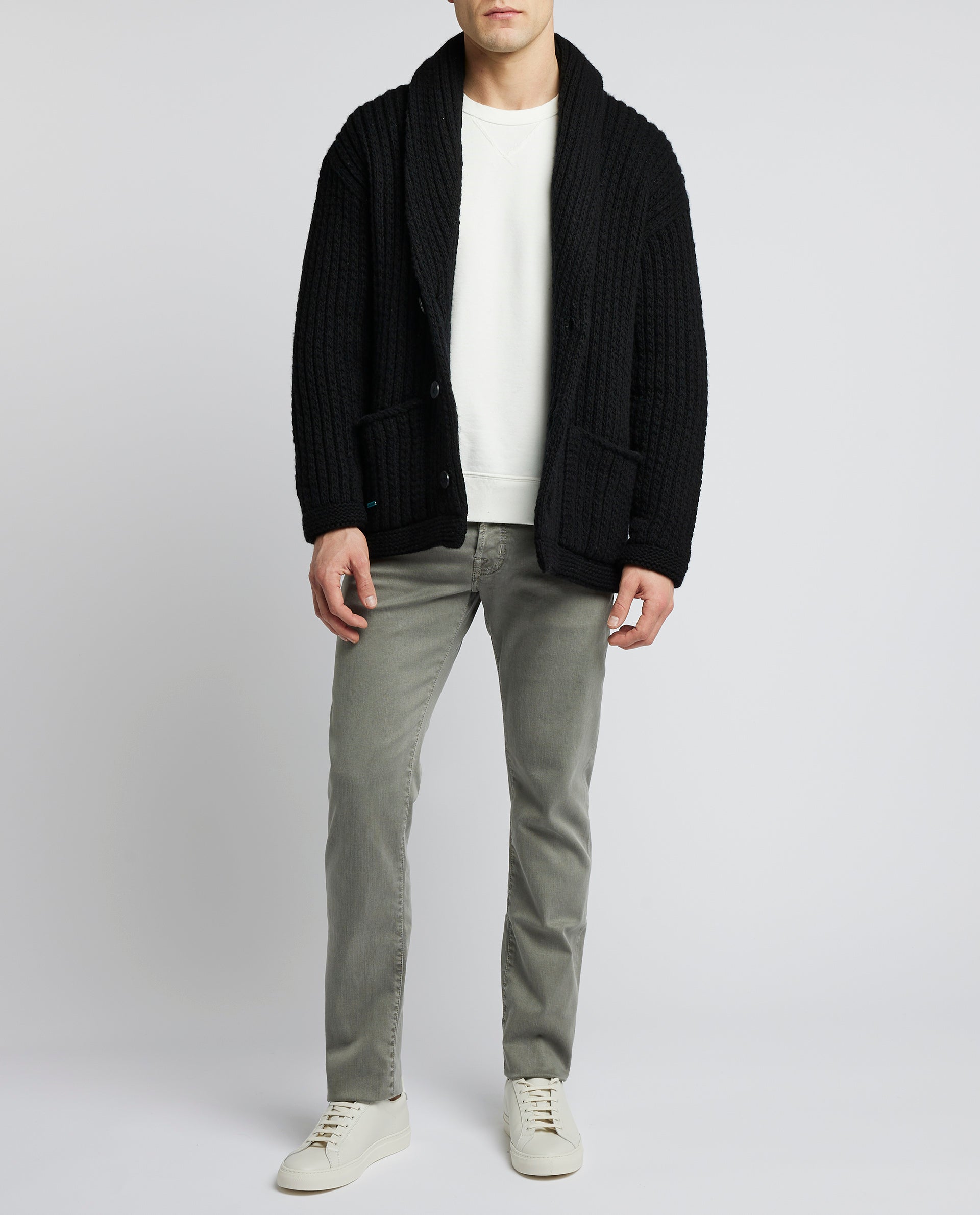 Cashmere-Cotton Cardigan