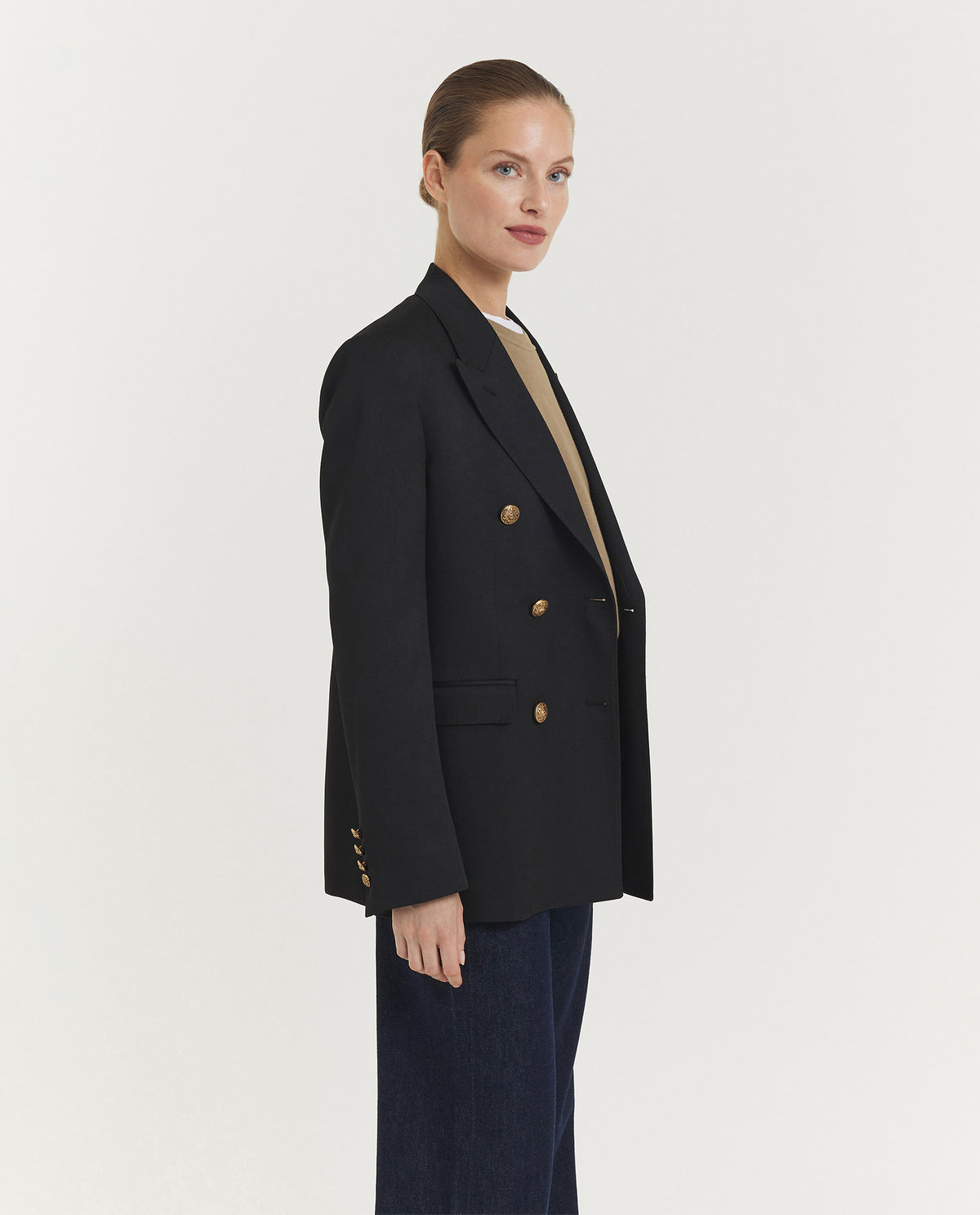 Wollen DB Blazer - Zwart