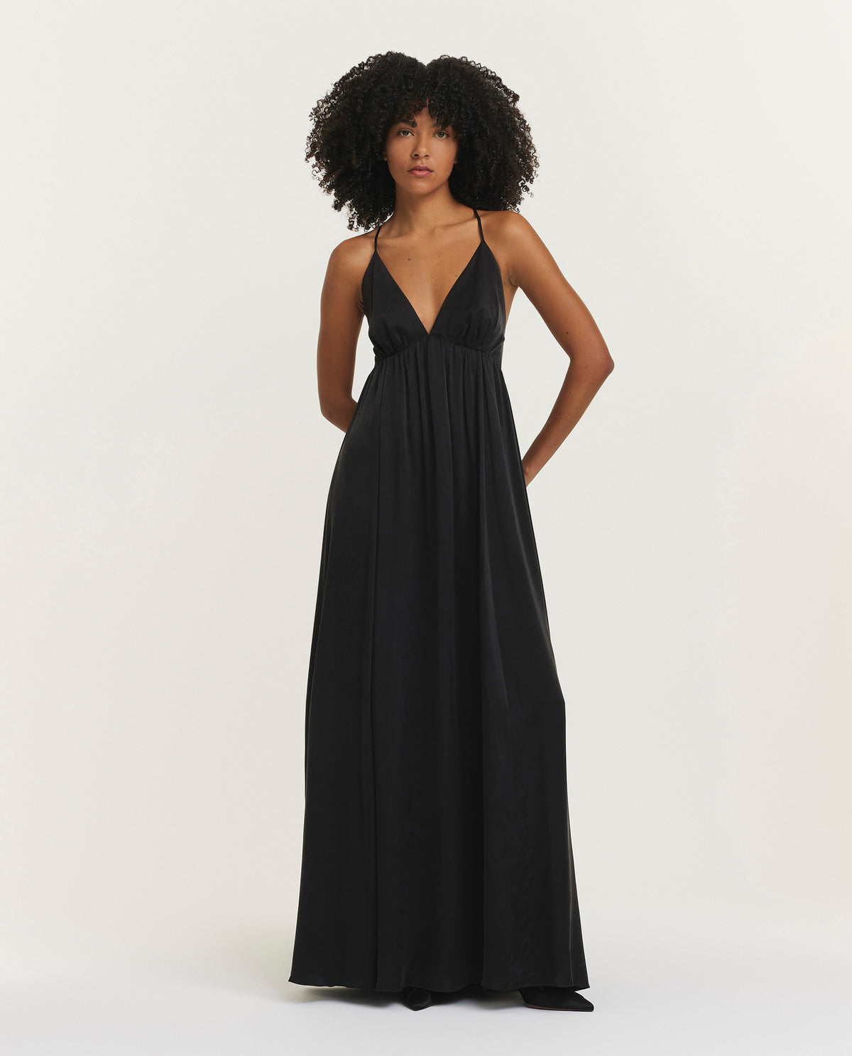 Silk maxi dress