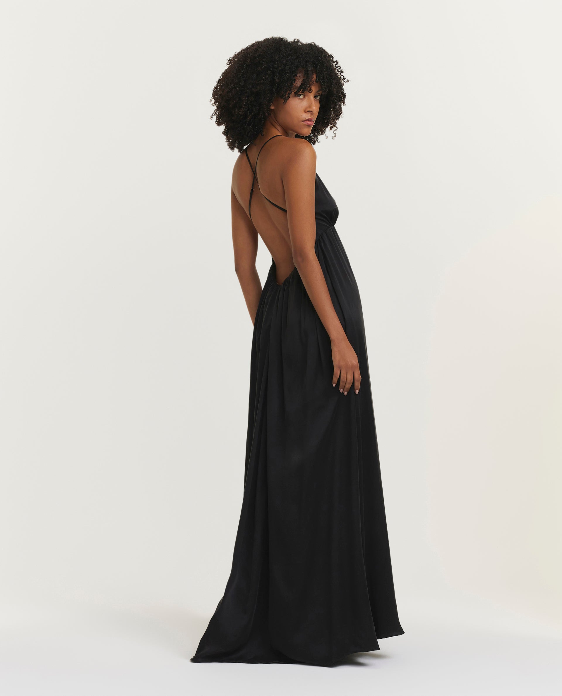 Silk maxi dress