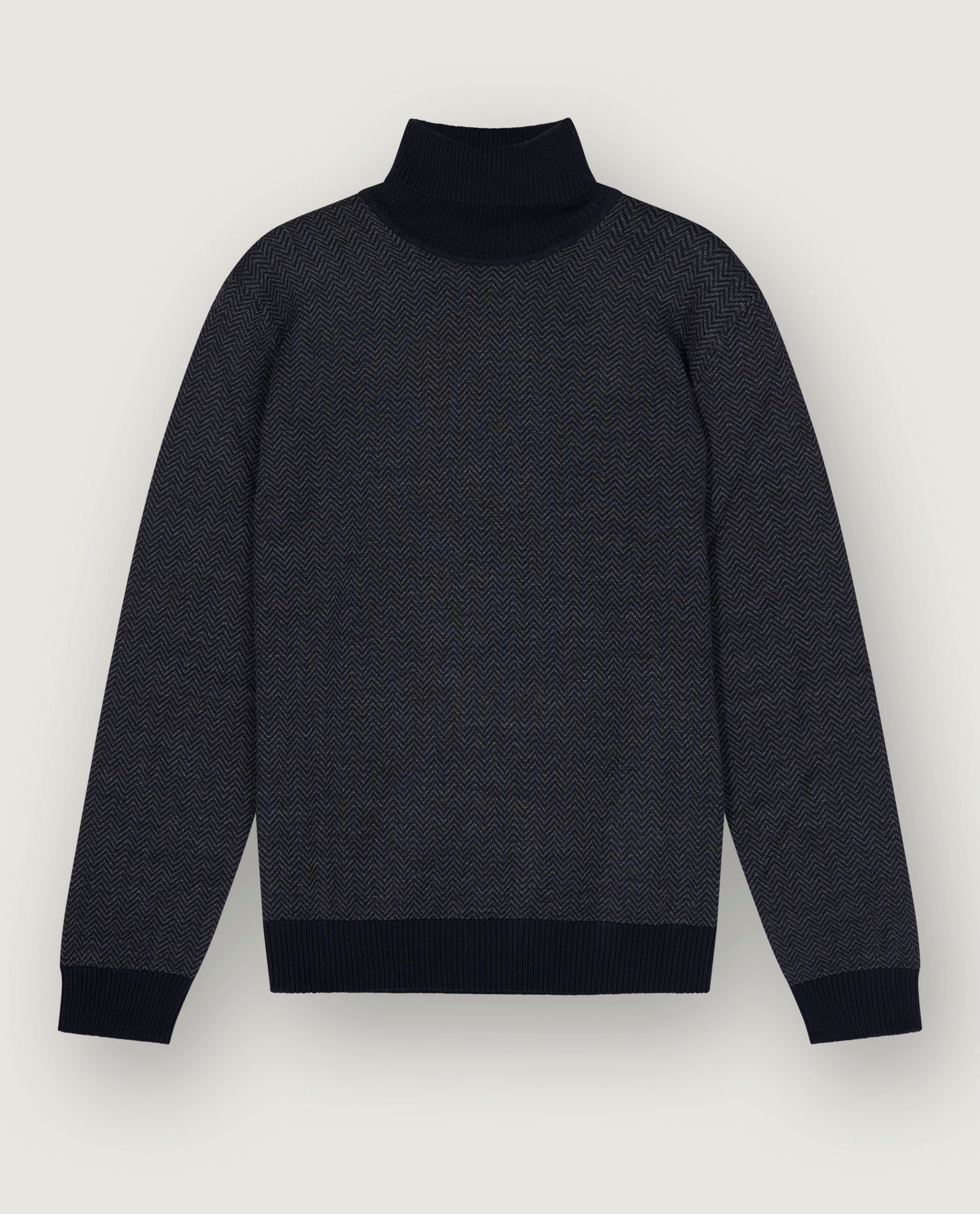 Herringbone Turtleneck