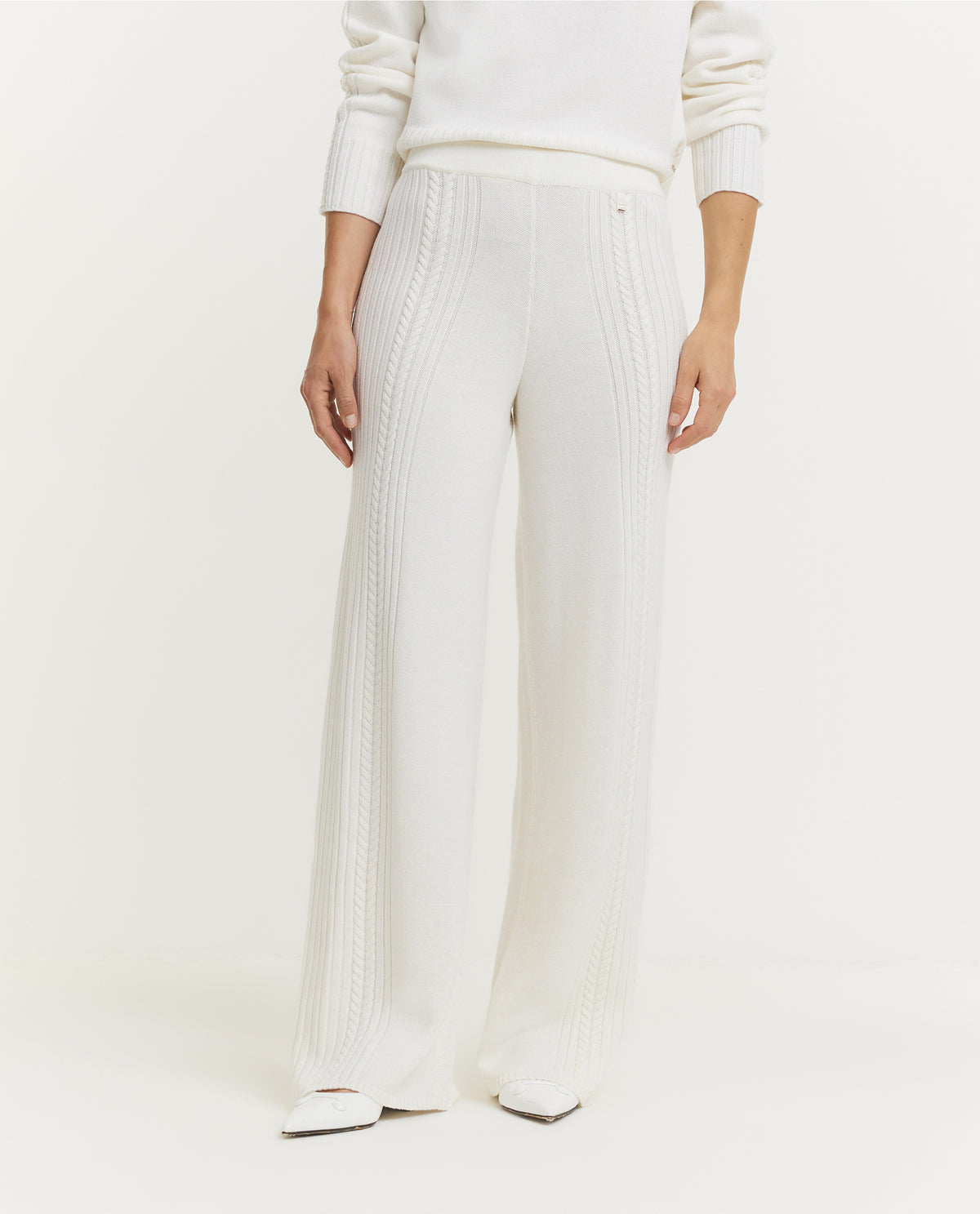 Wool Cable Trousers
