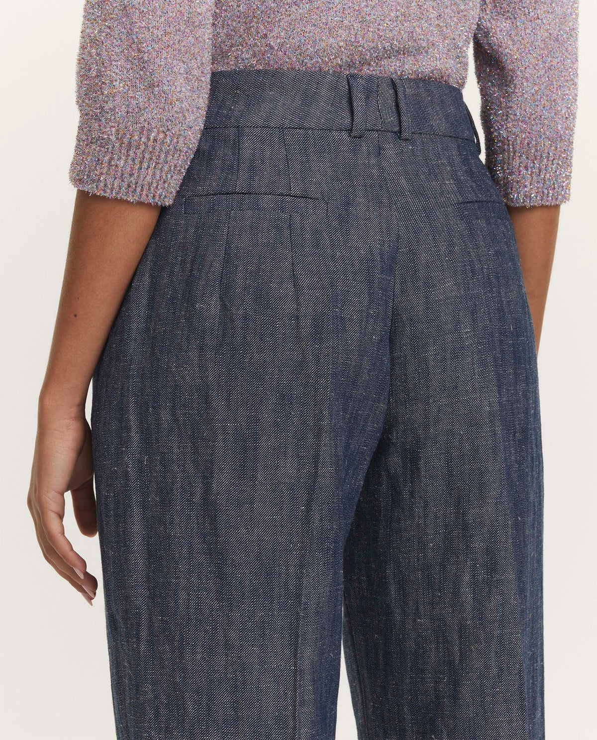 Cotton-linen trousers