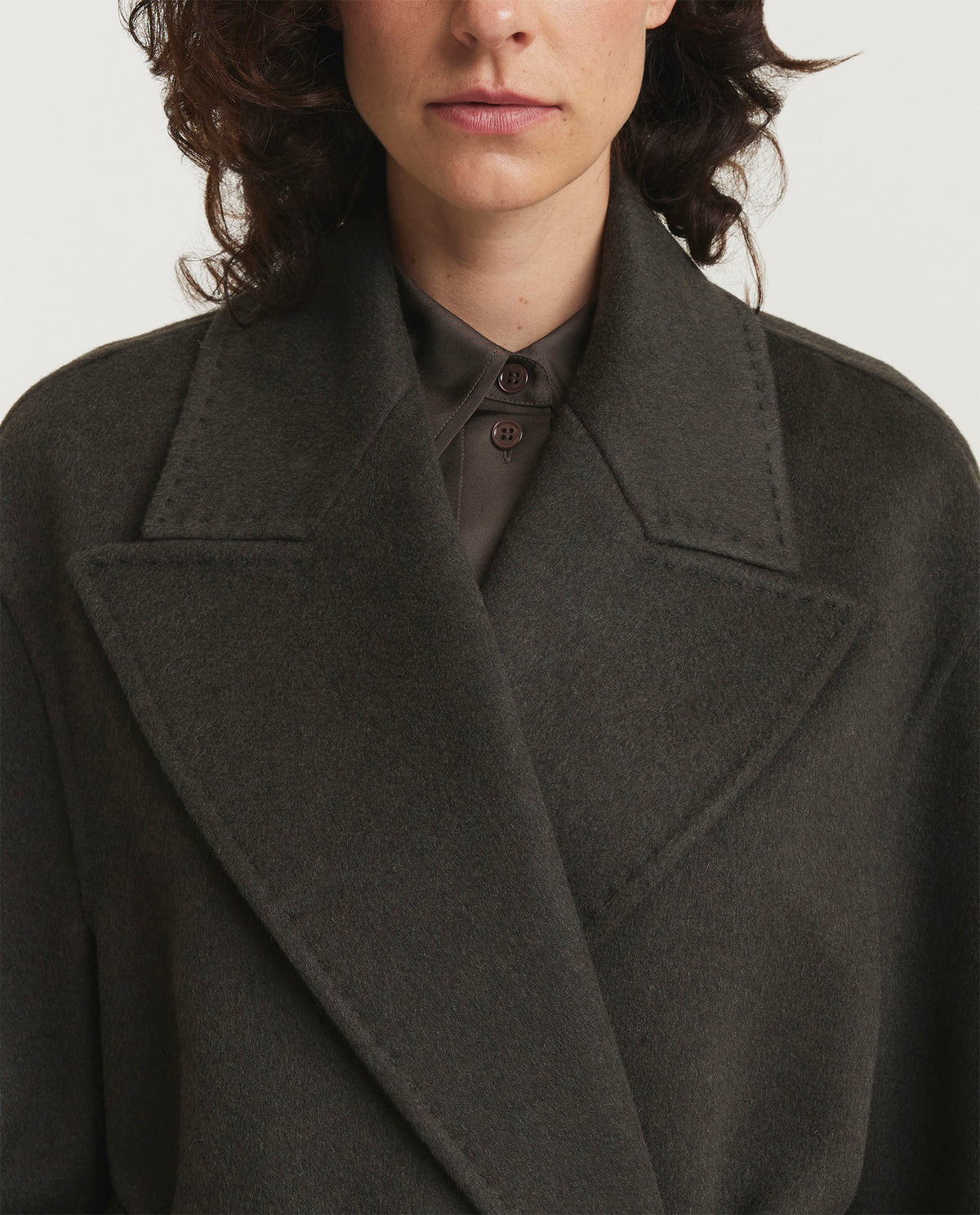 Oversized cashmere coat
